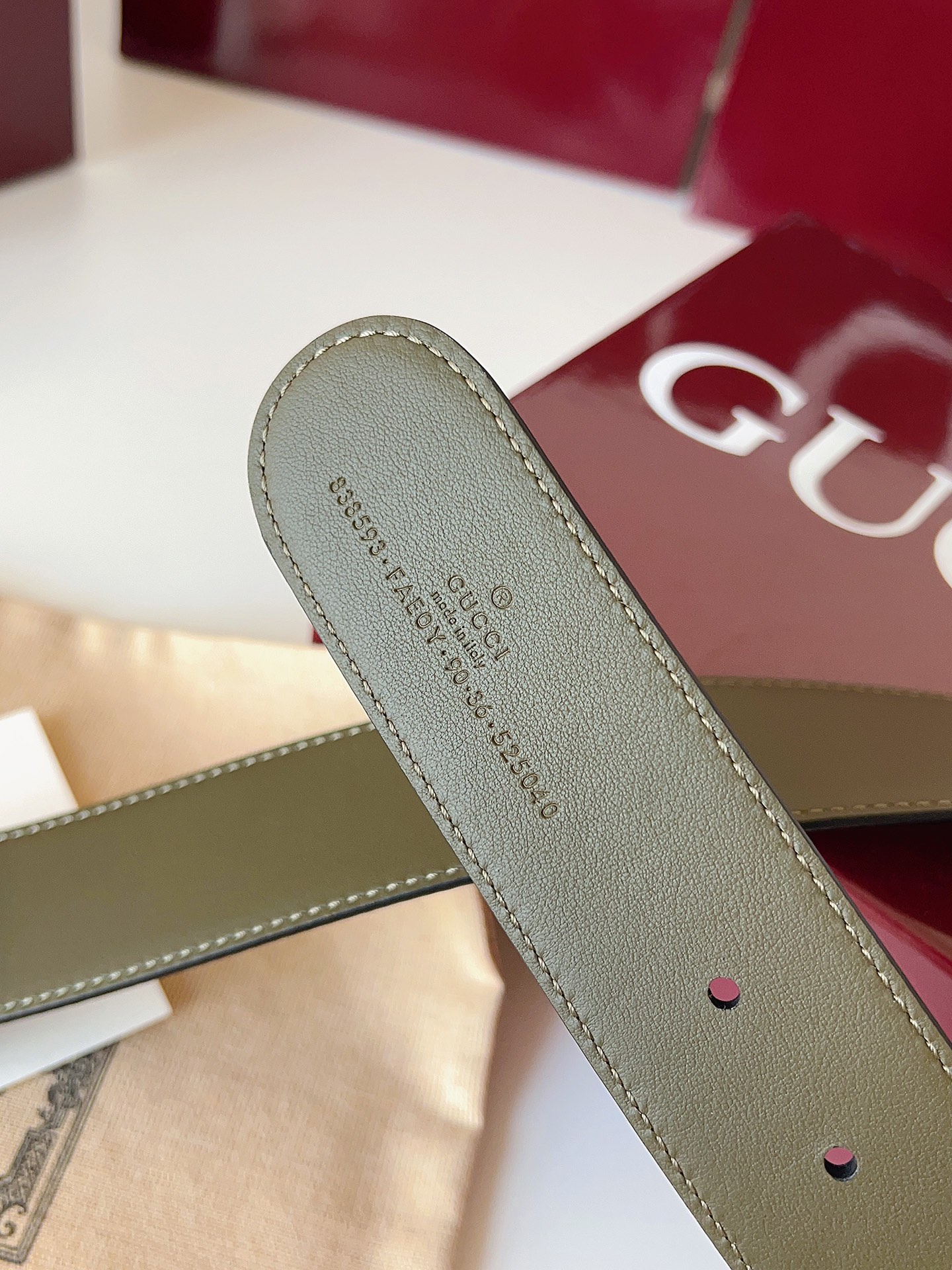 Gucci Male Basic Belt Green M