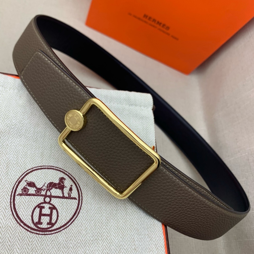 Hermès Basic Belt Top Grain Leather 38cm