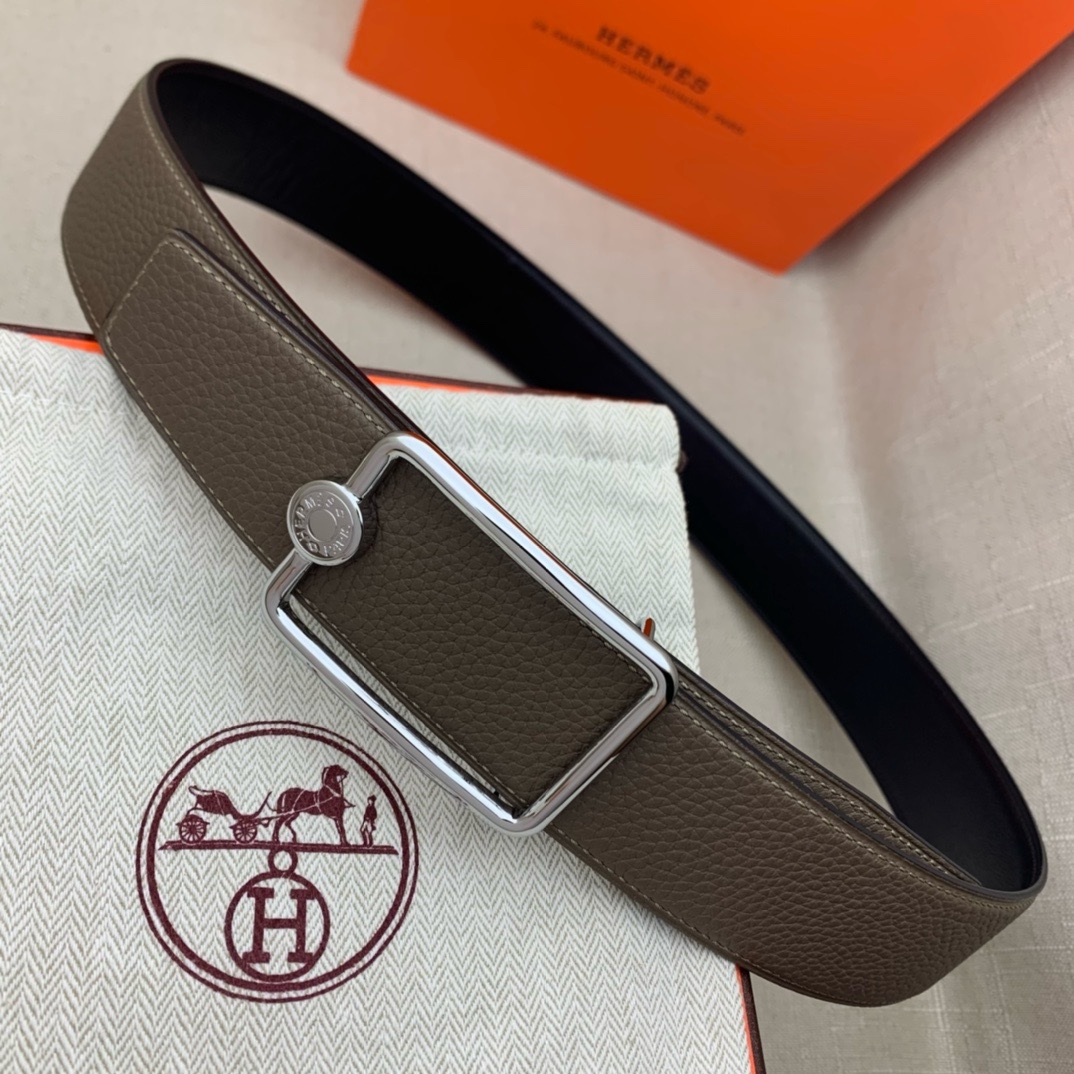 Hermès Basic Belt Top Grain Leather 38cm