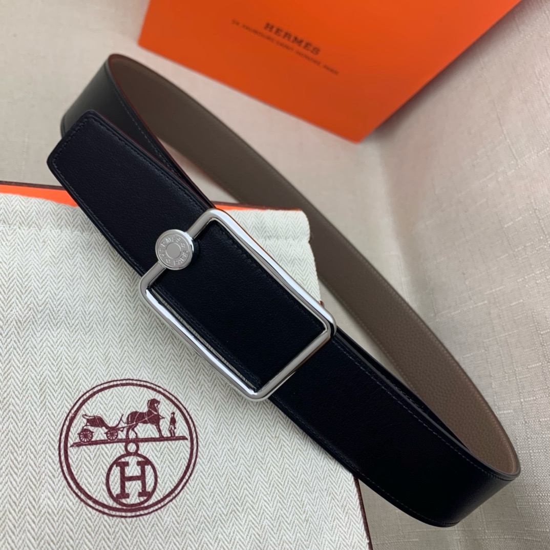 Hermès Basic Belt Top Grain Leather 38cm