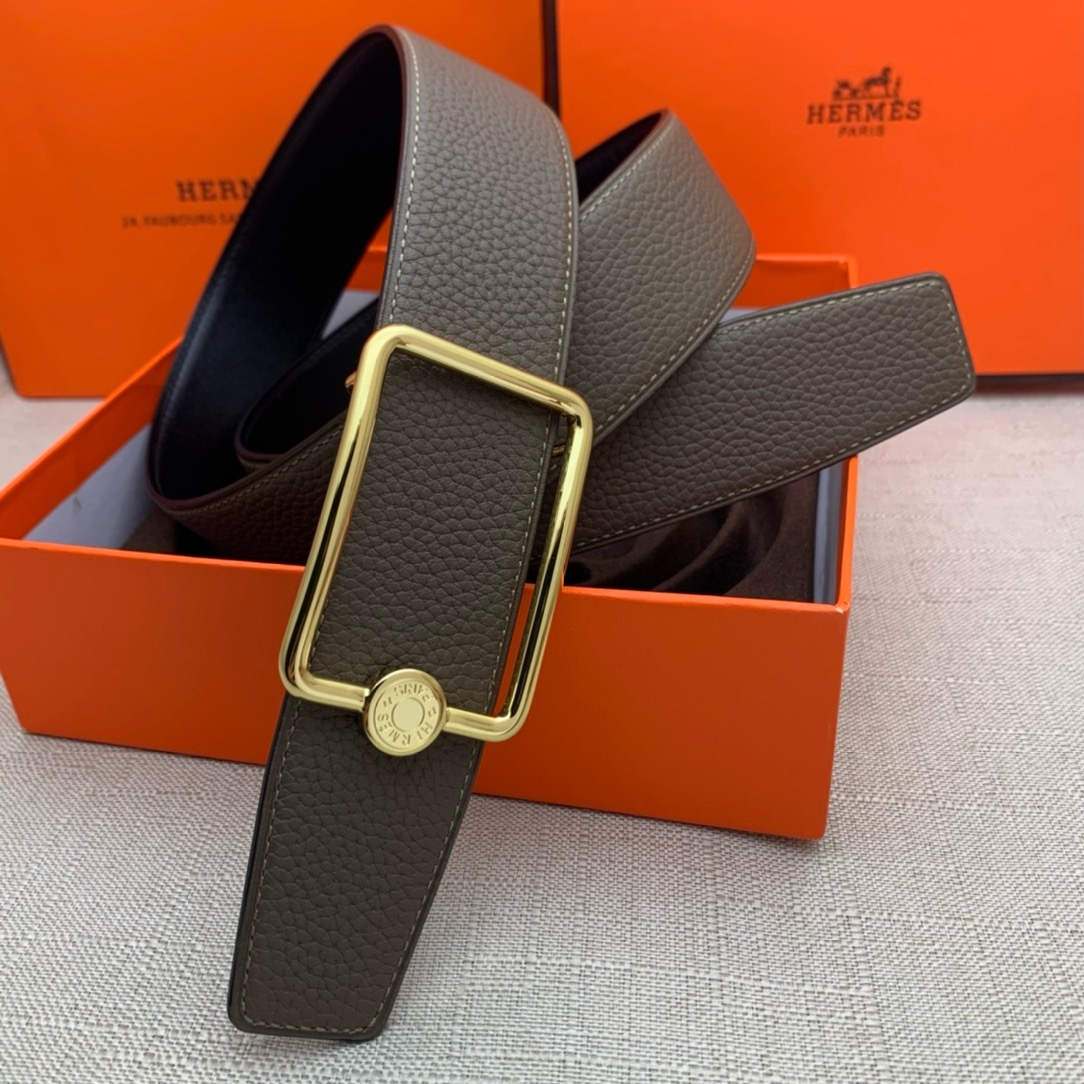 Hermès Basic Belt Top Grain Leather 38cm