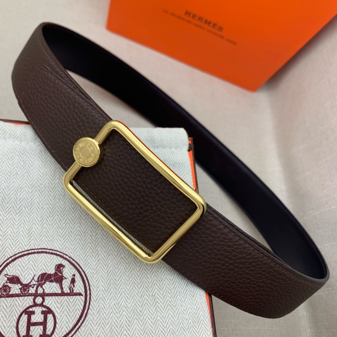 Hermès Basic Belt Top Grain Leather 38cm