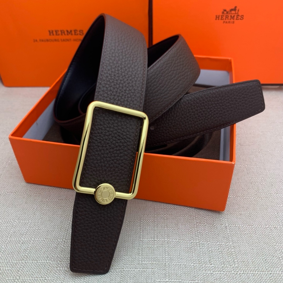 Hermès Basic Belt Top Grain Leather 38cm