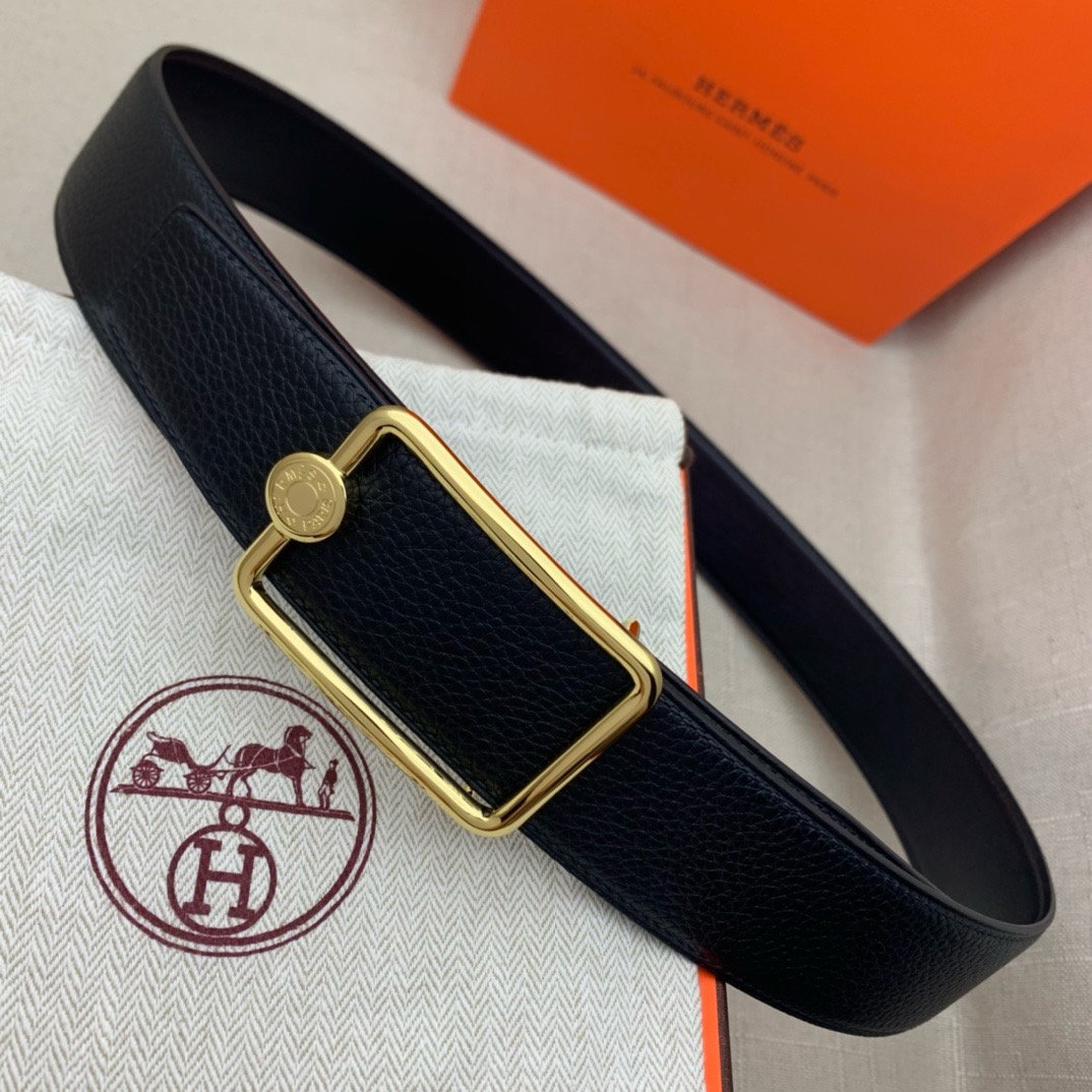 Hermès Basic Belt Top Grain Leather 38cm