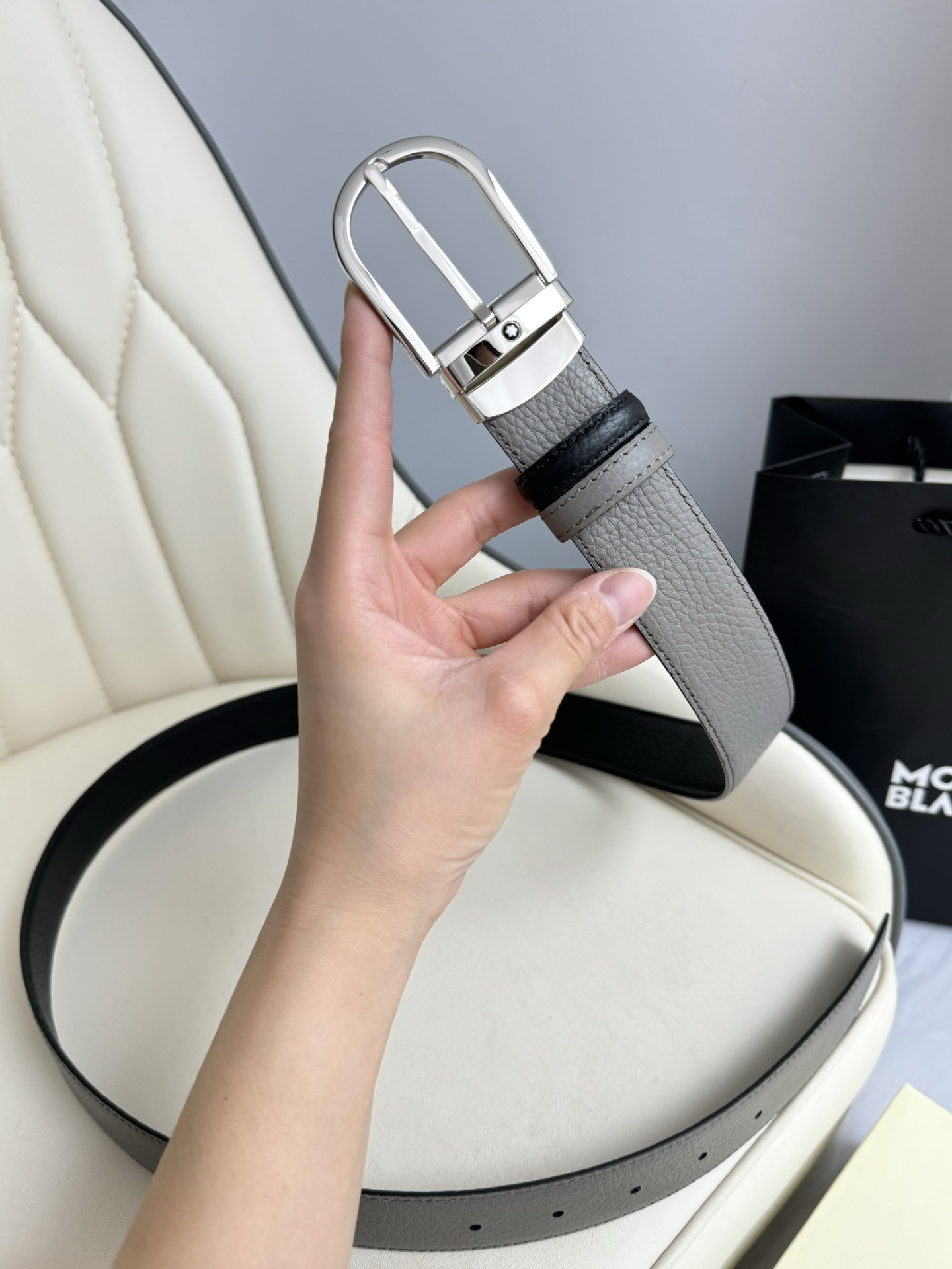 Montblanc Basic Belt Top Grain Leather M-l