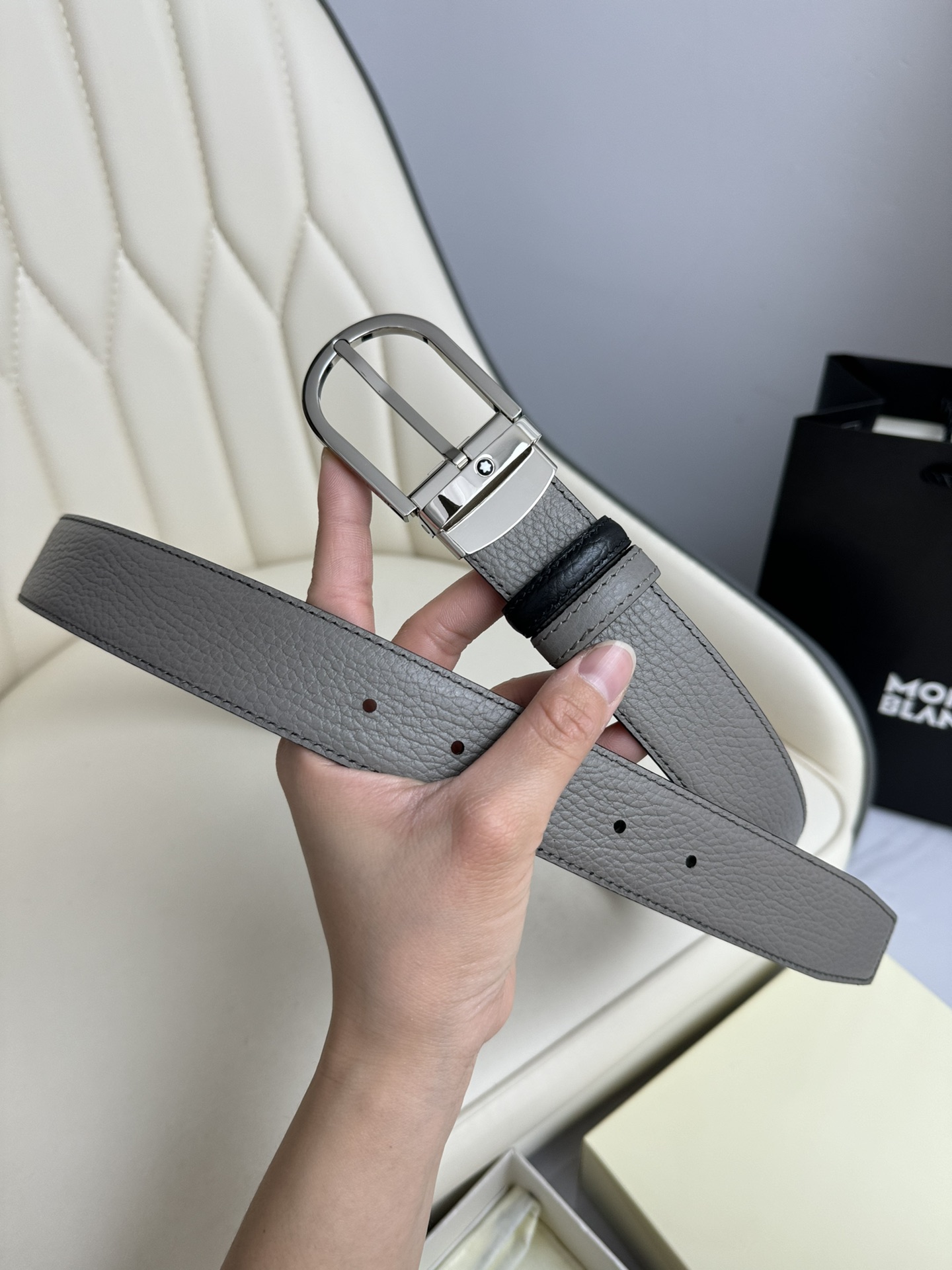 Montblanc Basic Belt Top Grain Leather M-l