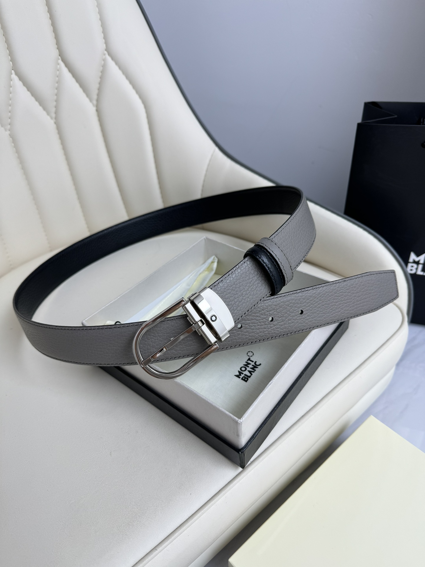 Montblanc Basic Belt Top Grain Leather M-l