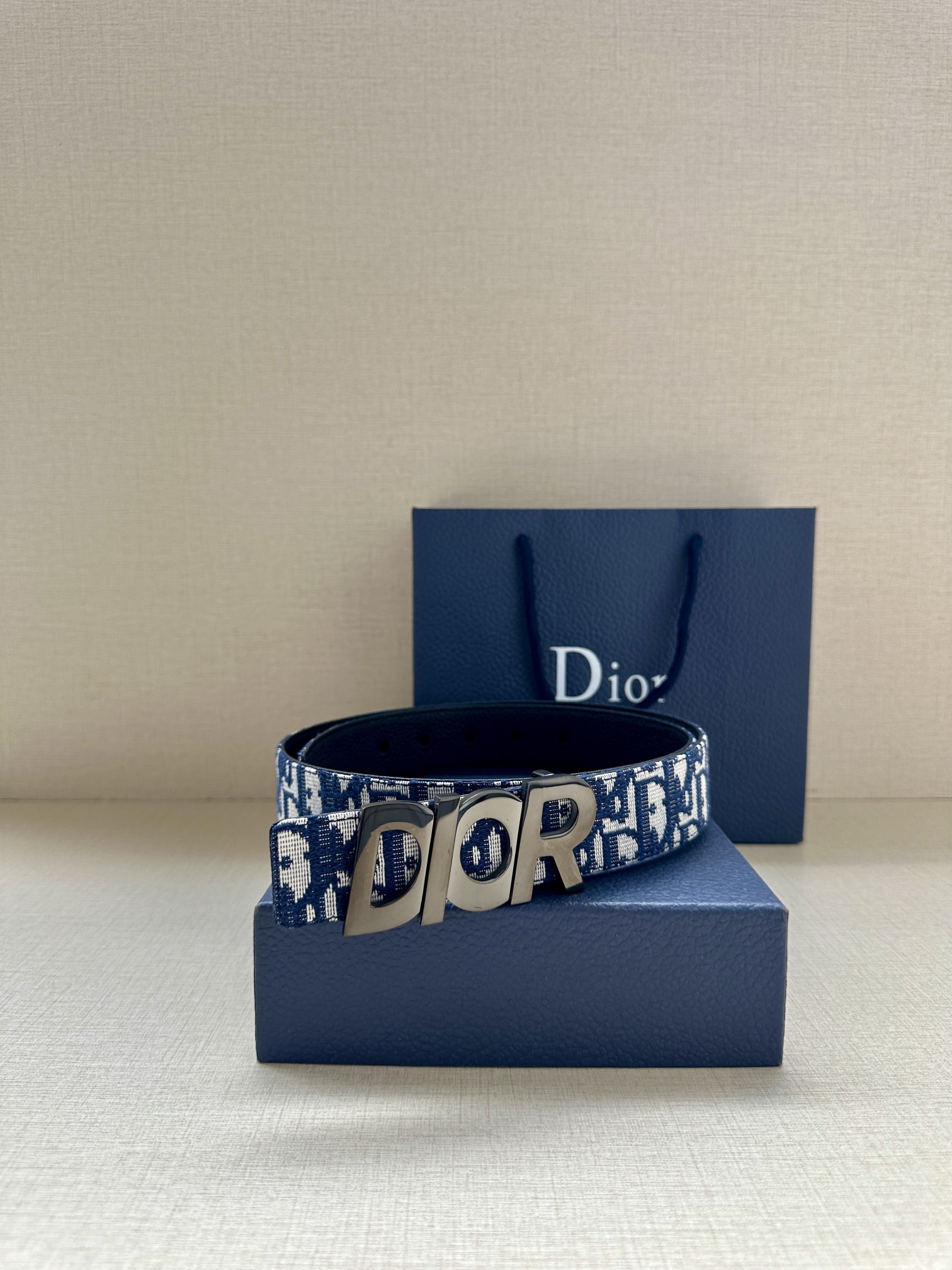 Basic Belt Cow Leather Gray M-l