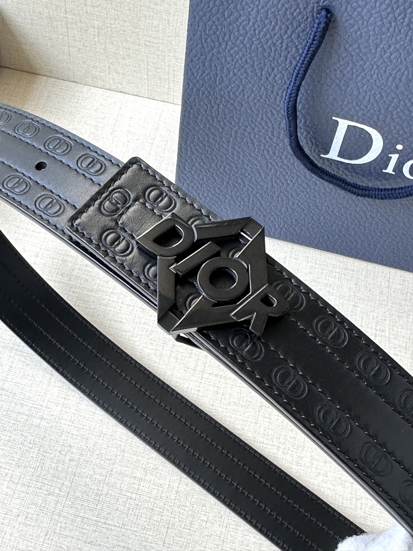 Dior Basic Belt Cow Leather Black M