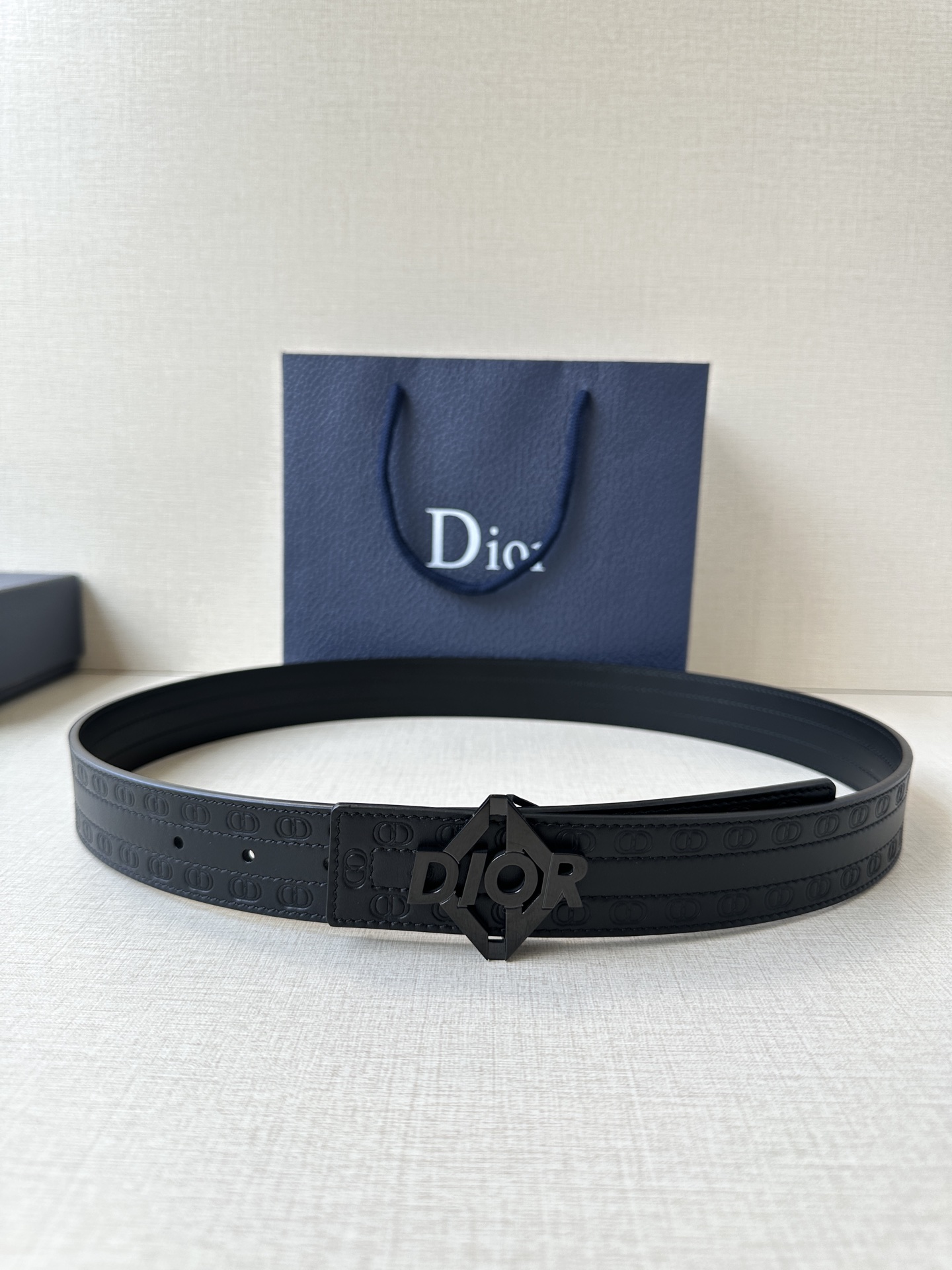 Dior Basic Belt Cow Leather Black M