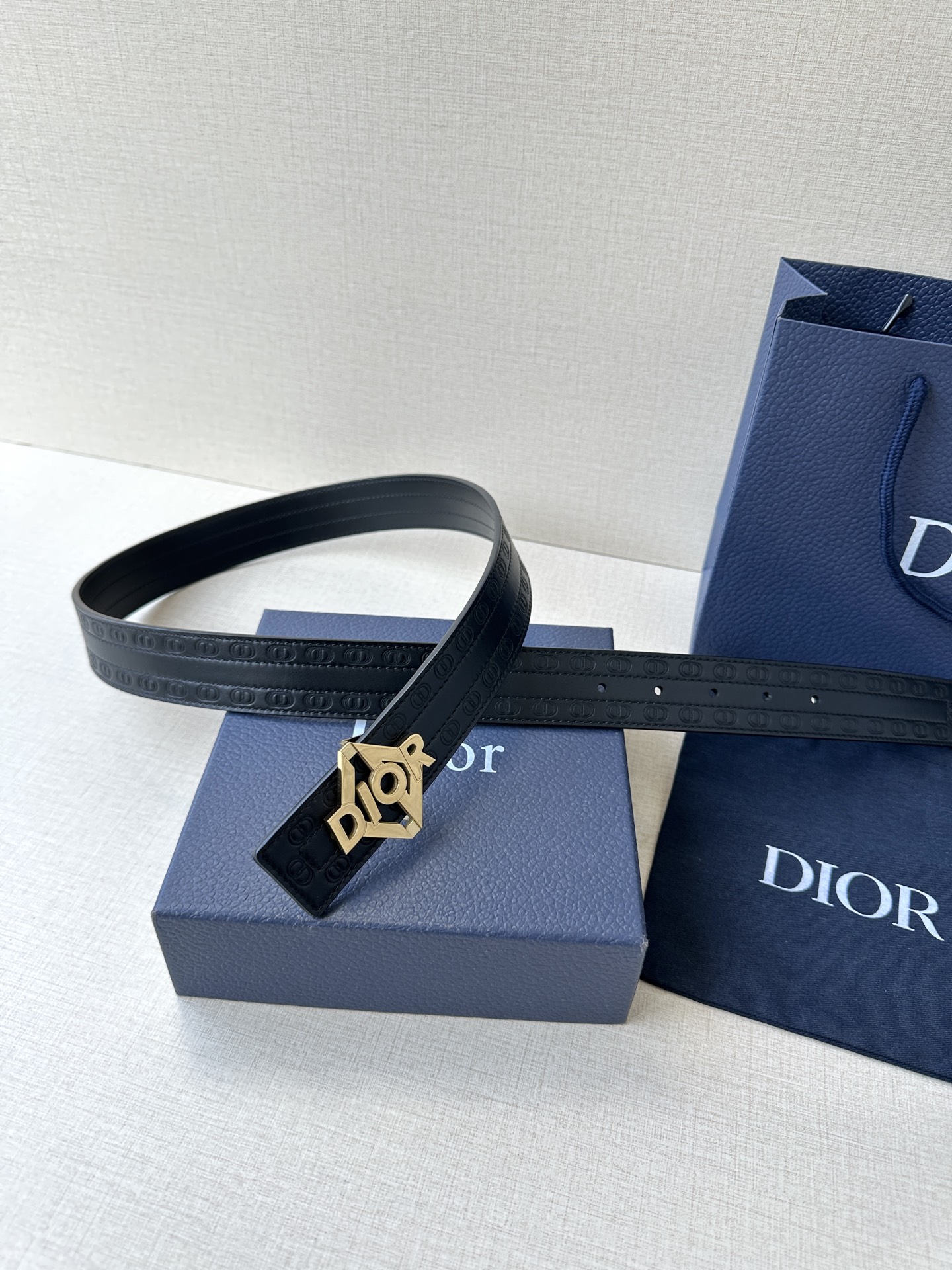 Dior Basic Belt Cow Leather Black M