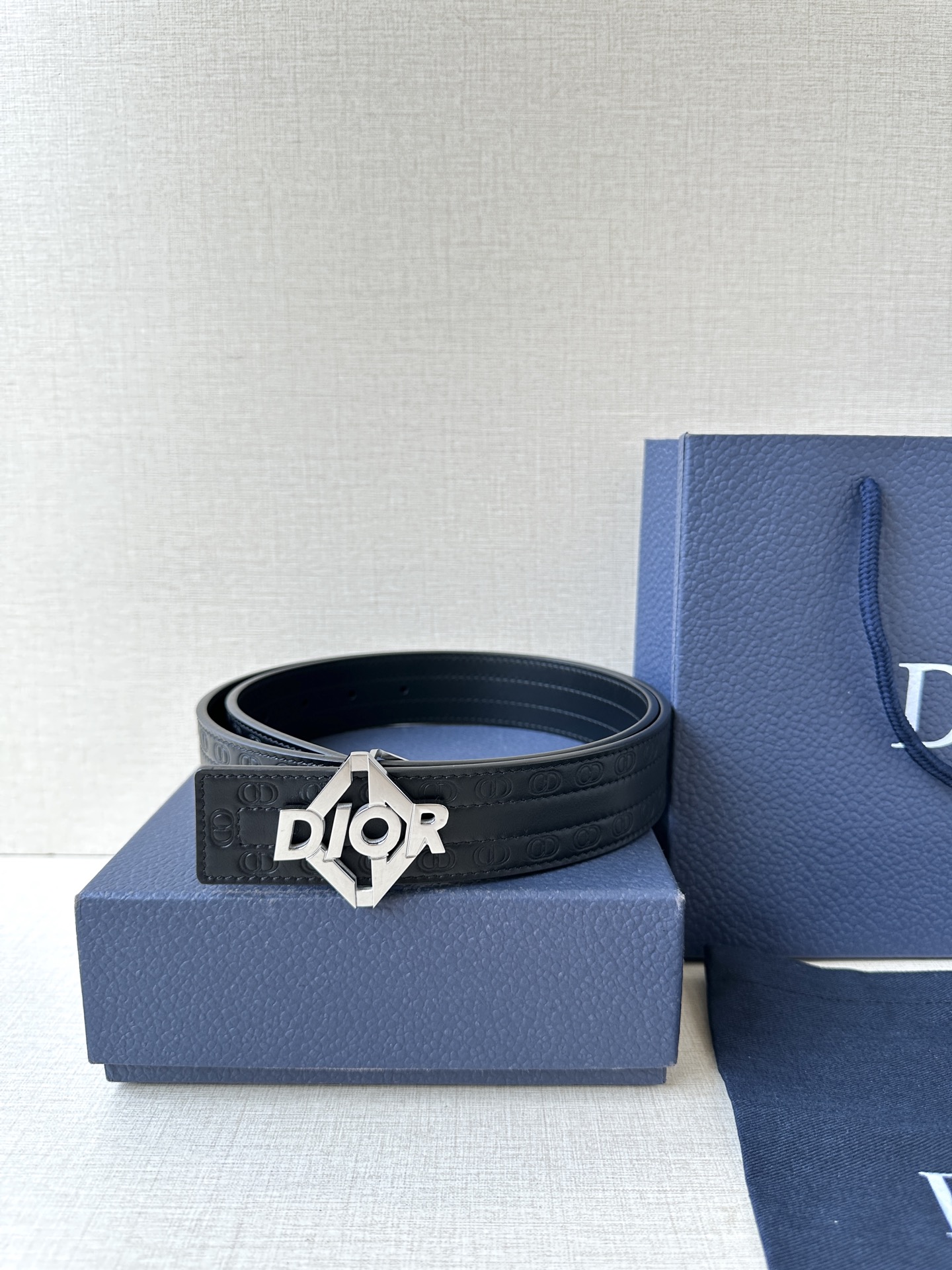 Dior Basic Belt Cow Leather Black M