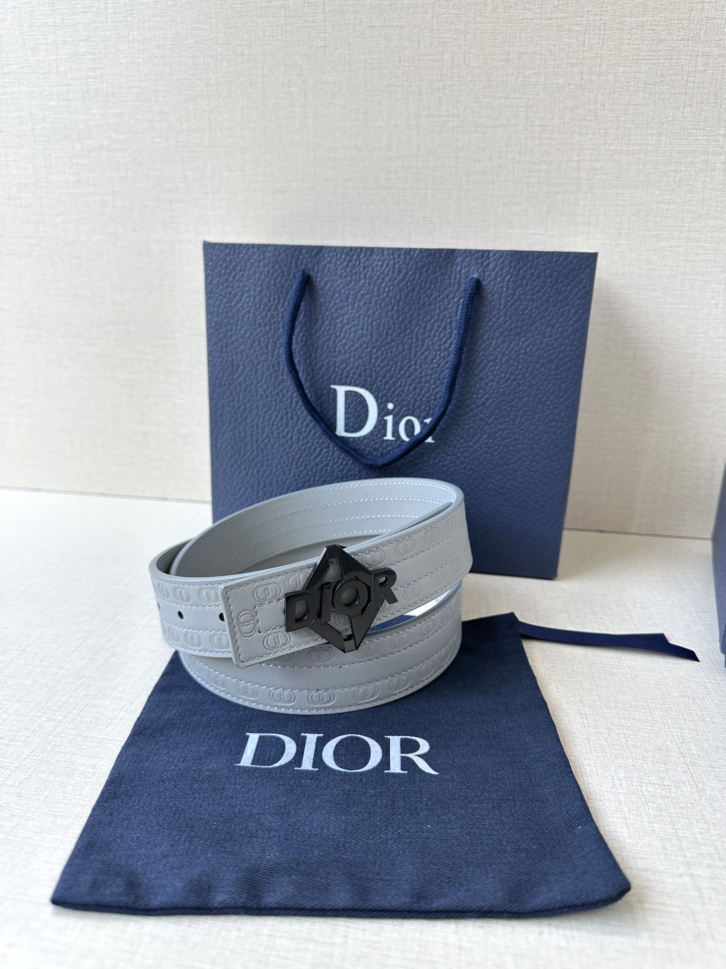Dior Basic Belt Cow Leather Black M