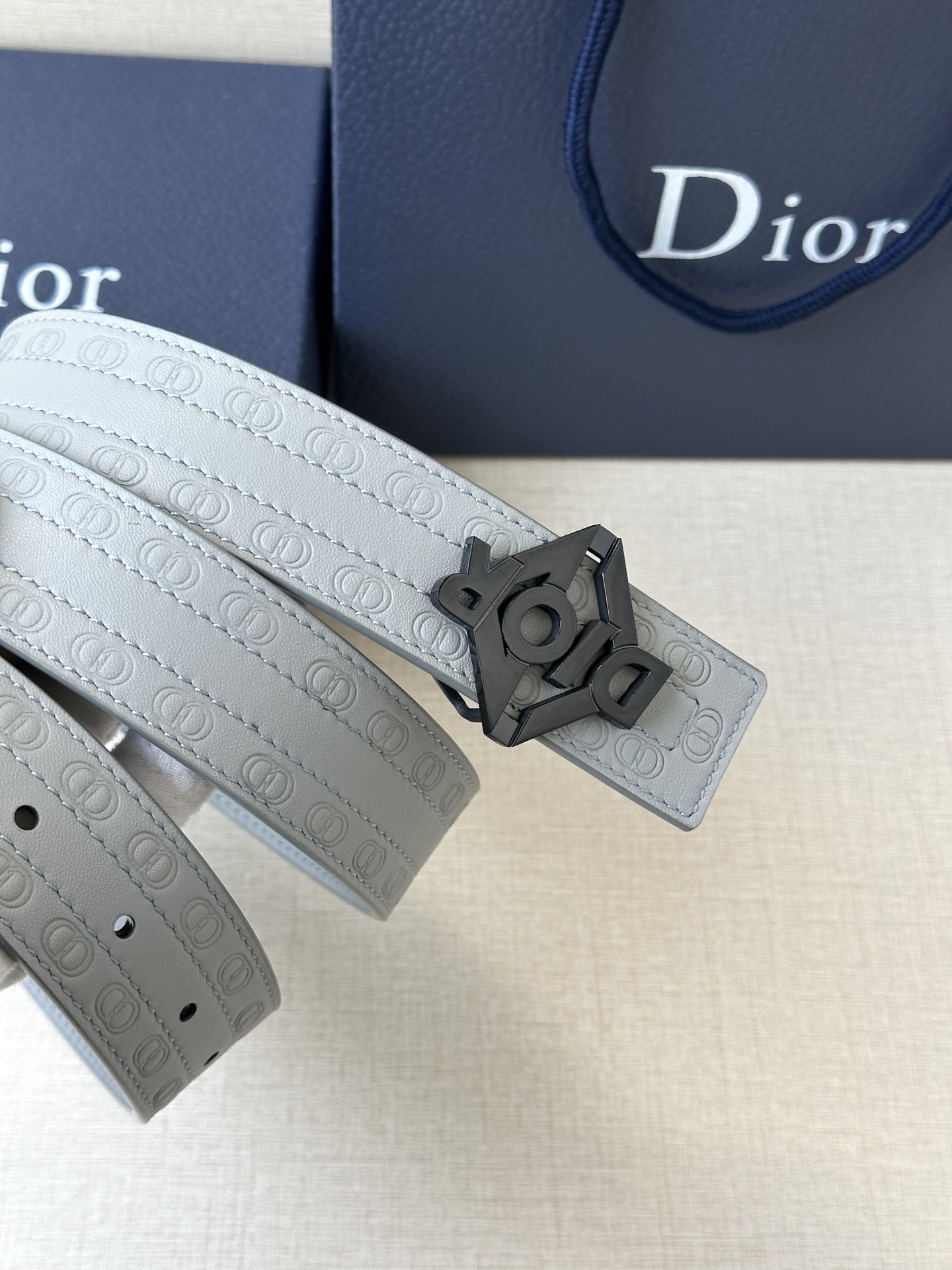 Dior Basic Belt Cow Leather Black M