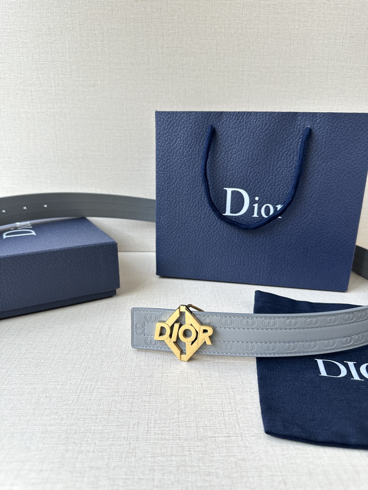 Dior Basic Belt Cow Leather Black M