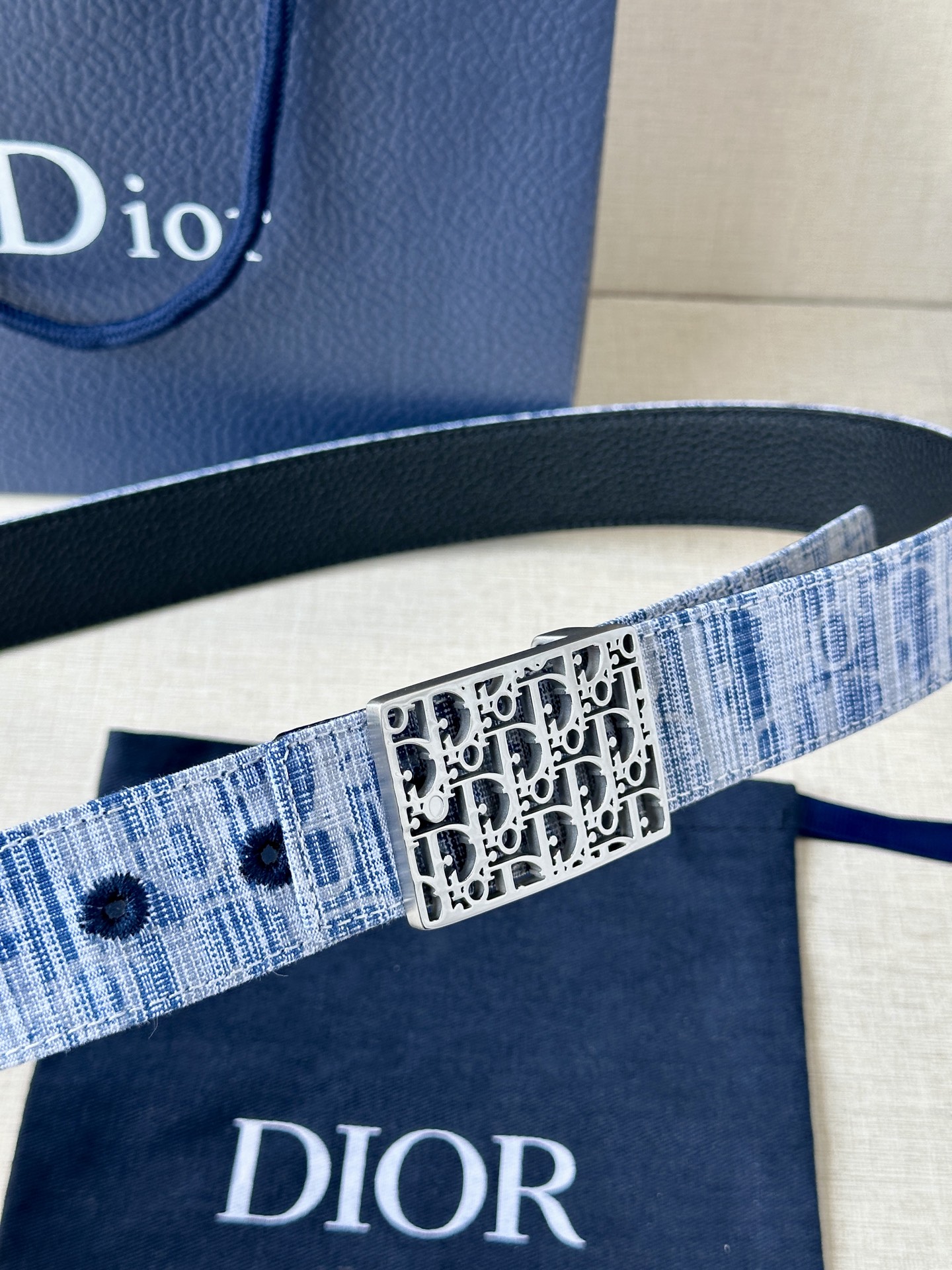 Dior Basic Belt Cow Leather Black M