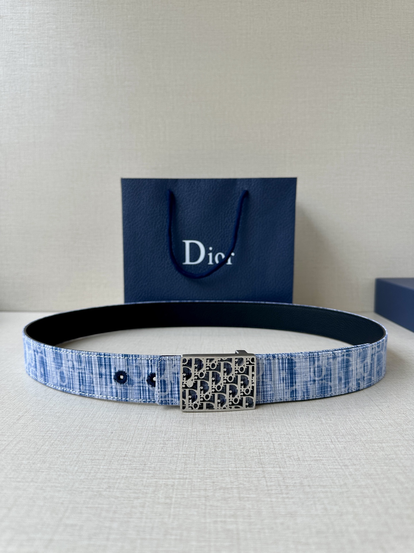 Dior Basic Belt Cow Leather Black M