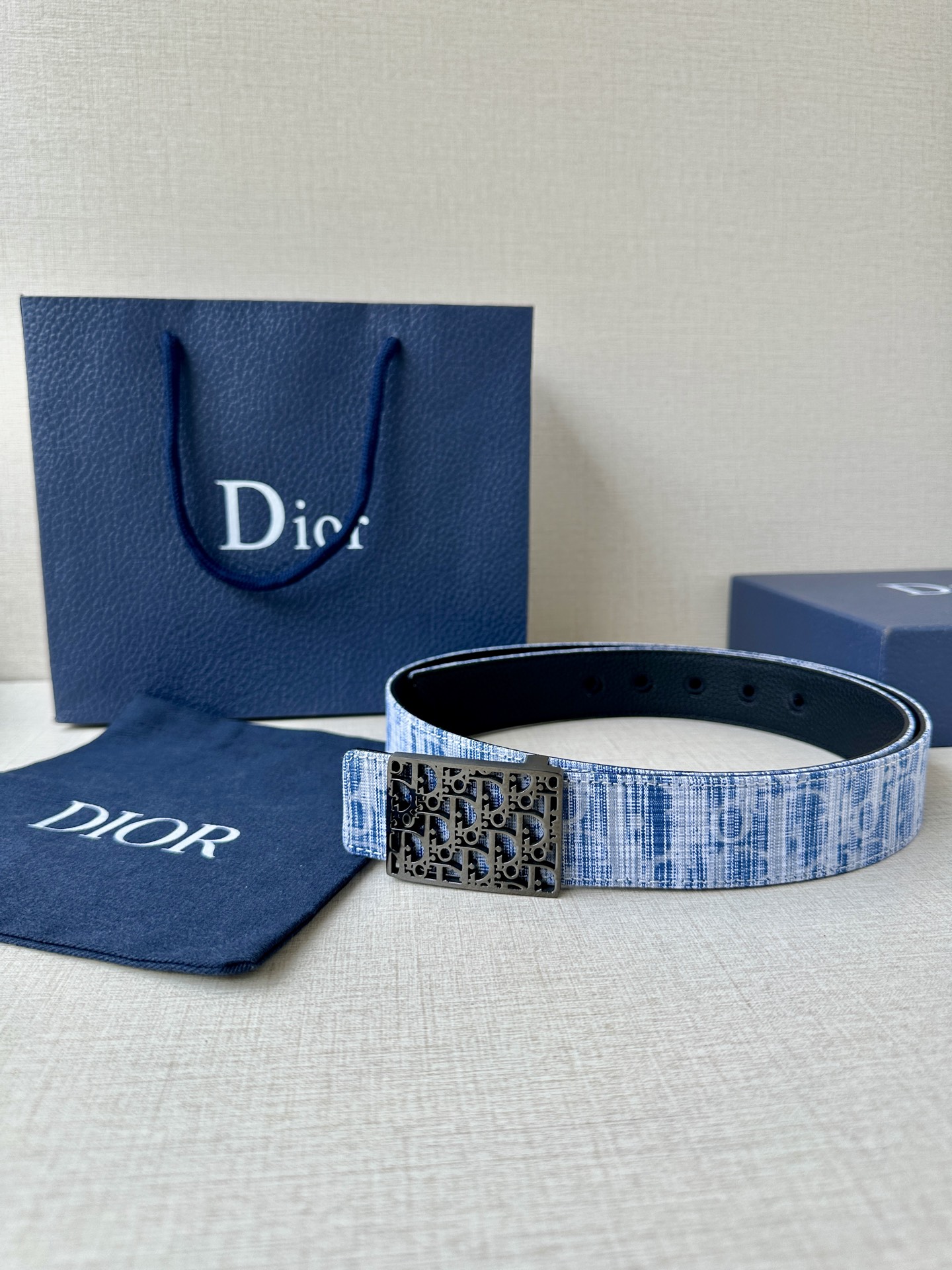 Dior Basic Belt Cow Leather Black M