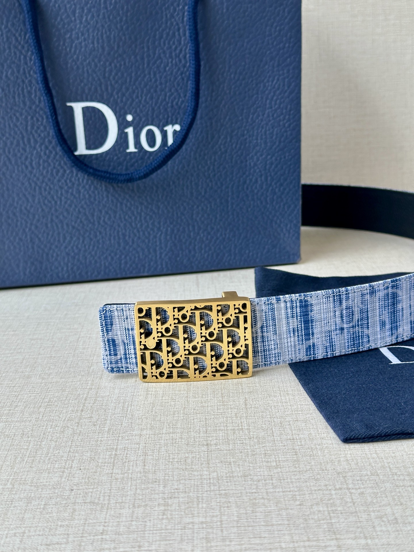 Dior Basic Belt Cow Leather Black M