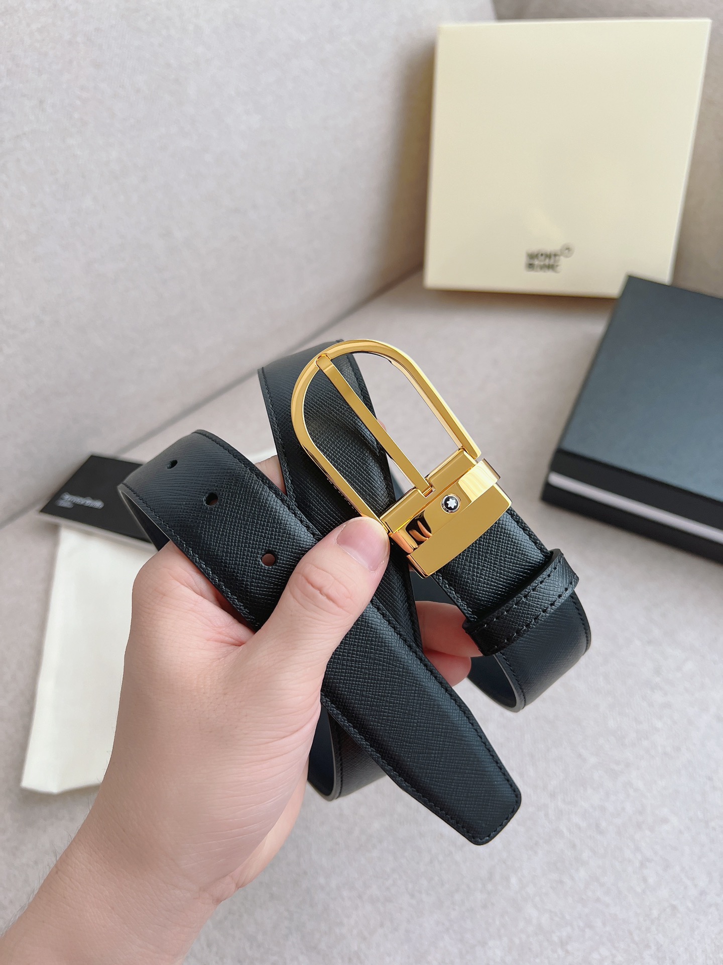 Montblanc Leather Belt 35mm