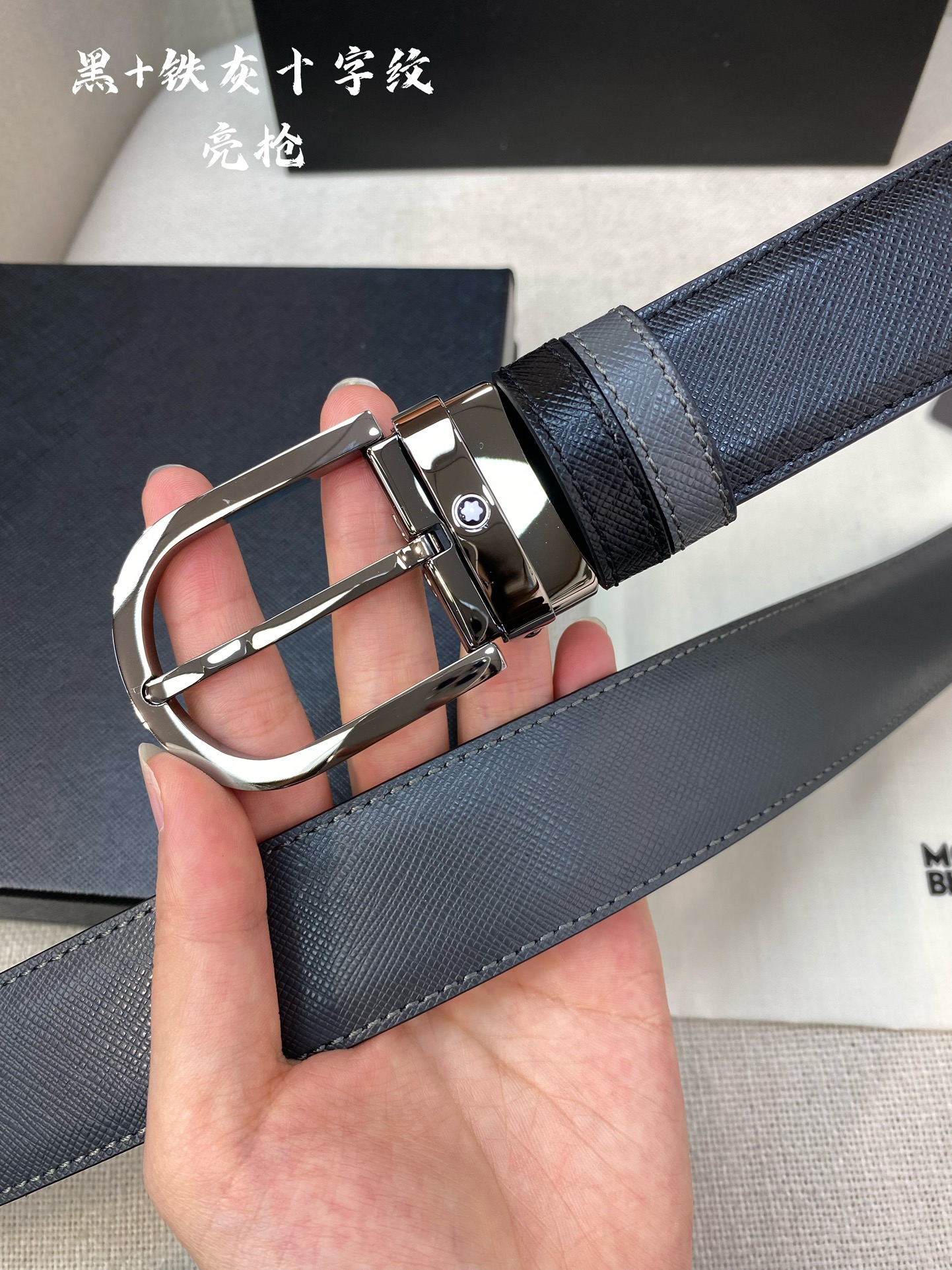 Montblanc Leather Belt Top Grain Leather M-l