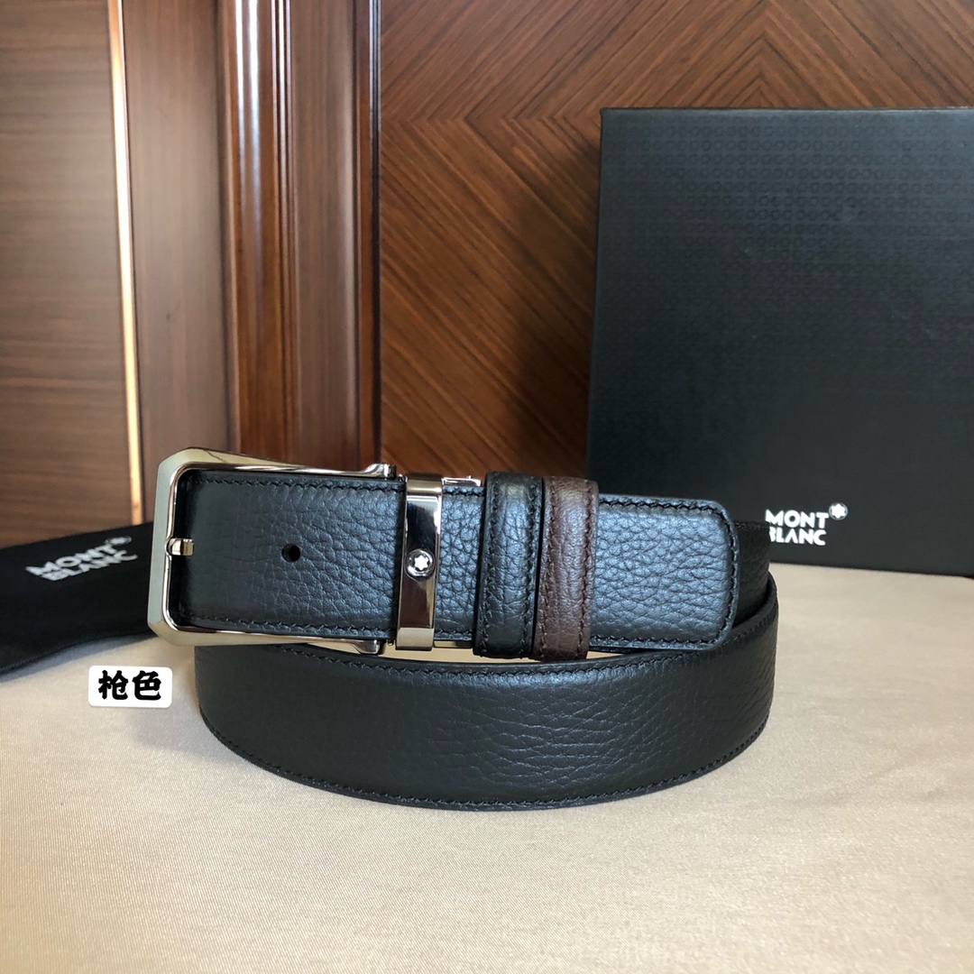Montblanc Male Leather Belt Top Grain Leather M