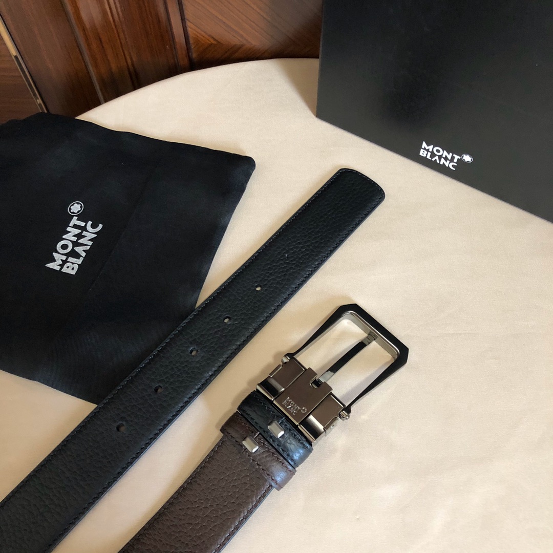 Montblanc Male Leather Belt Top Grain Leather M