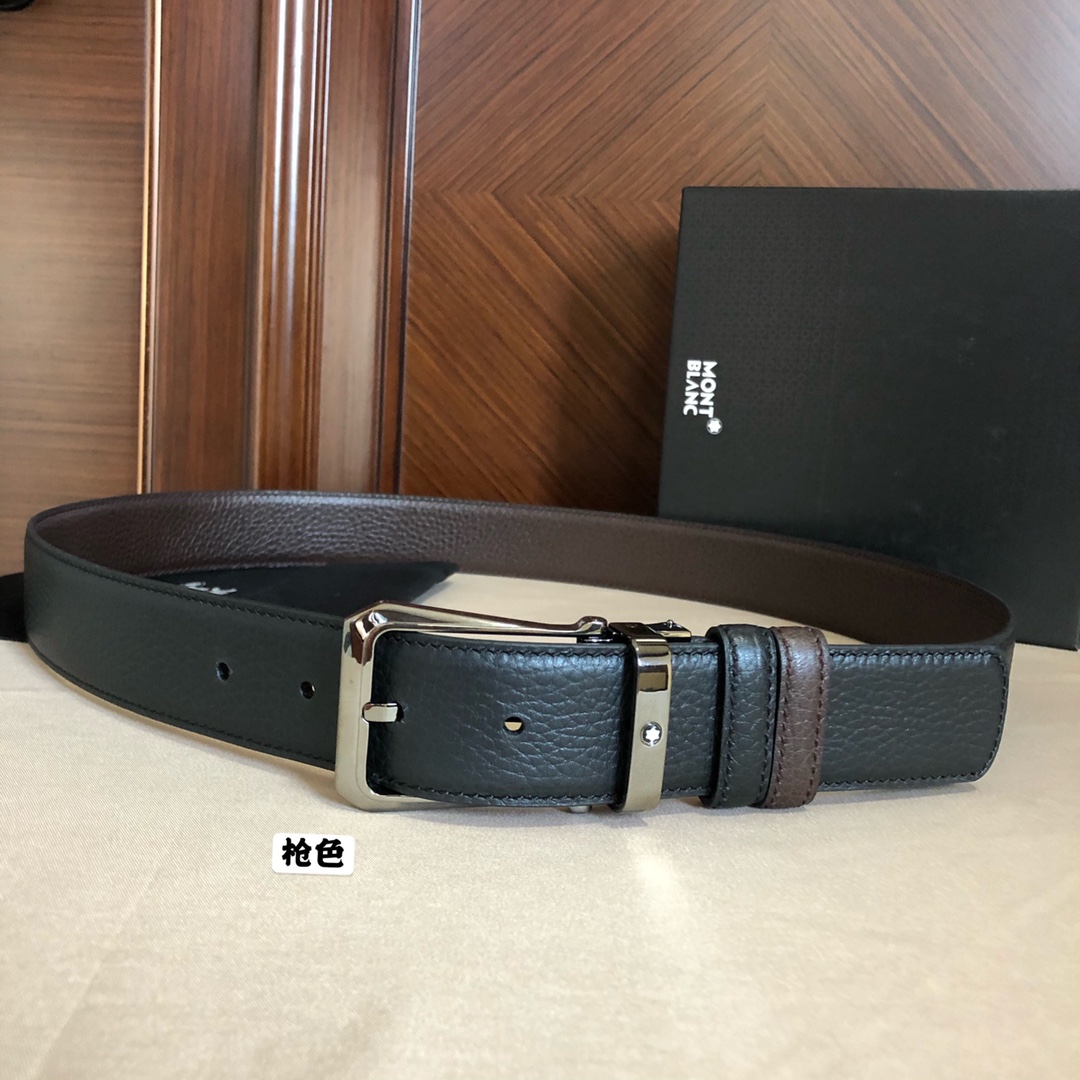 Montblanc Male Leather Belt Top Grain Leather M