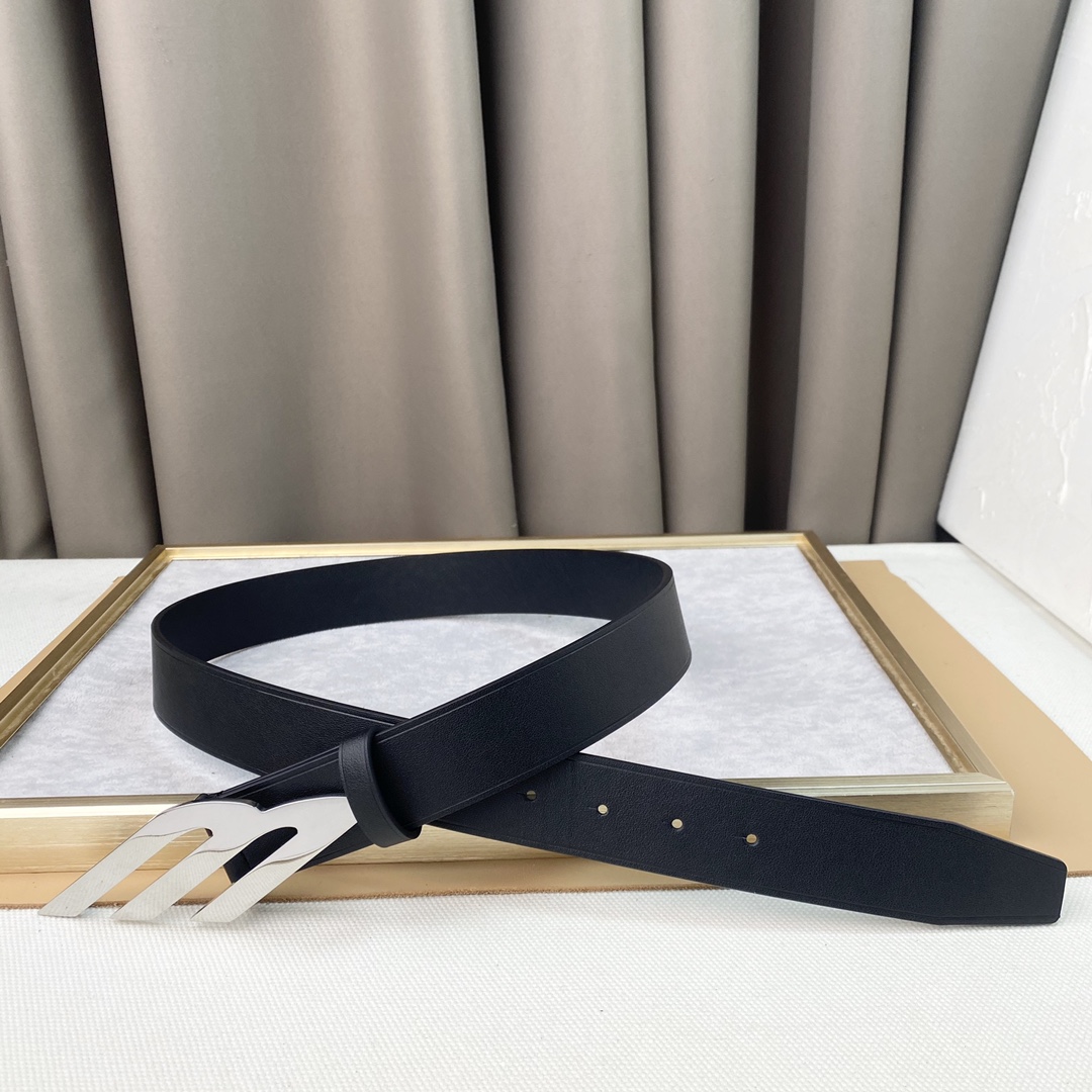 Balenciaga Basic Belt Top Grain Leather
