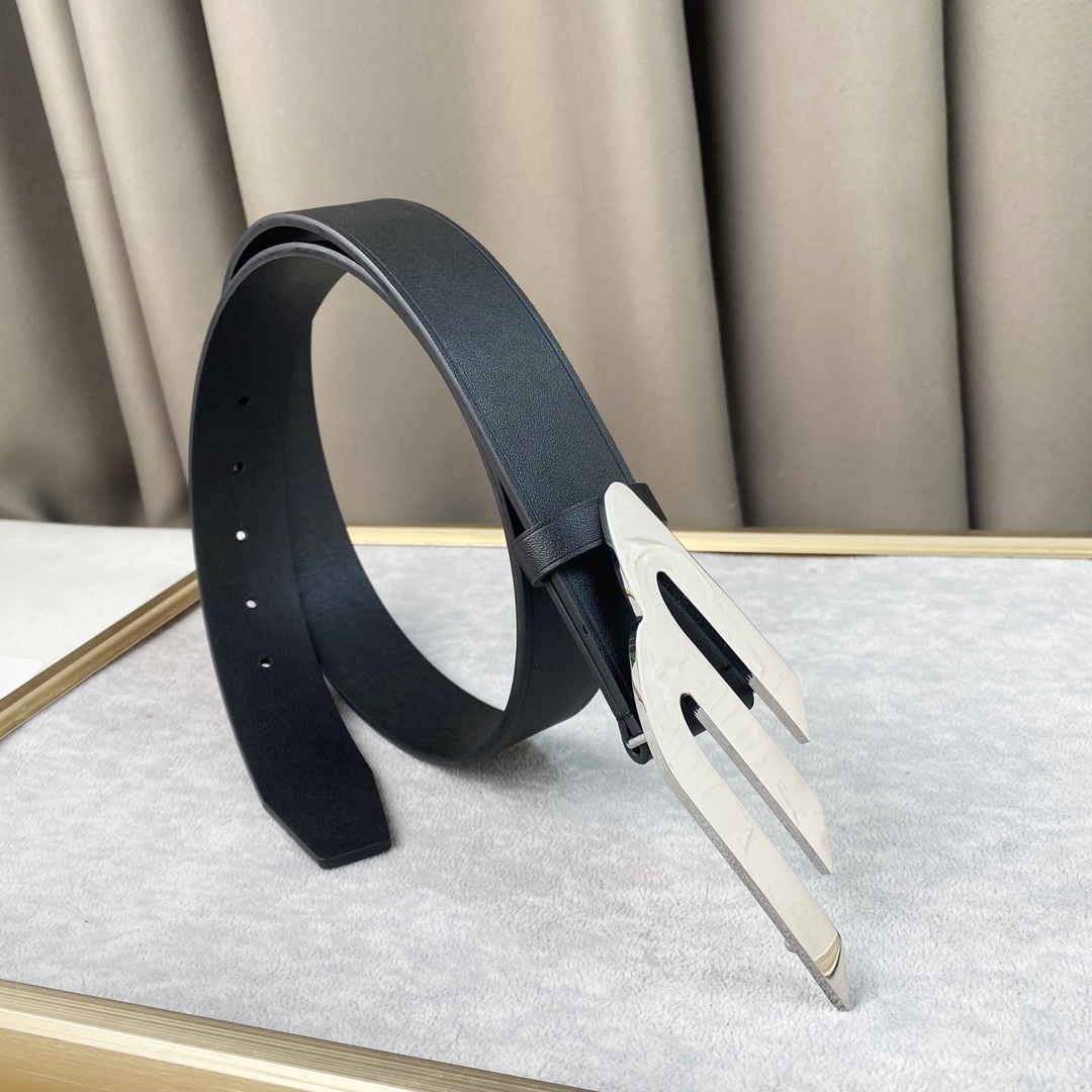 Balenciaga Basic Belt Top Grain Leather