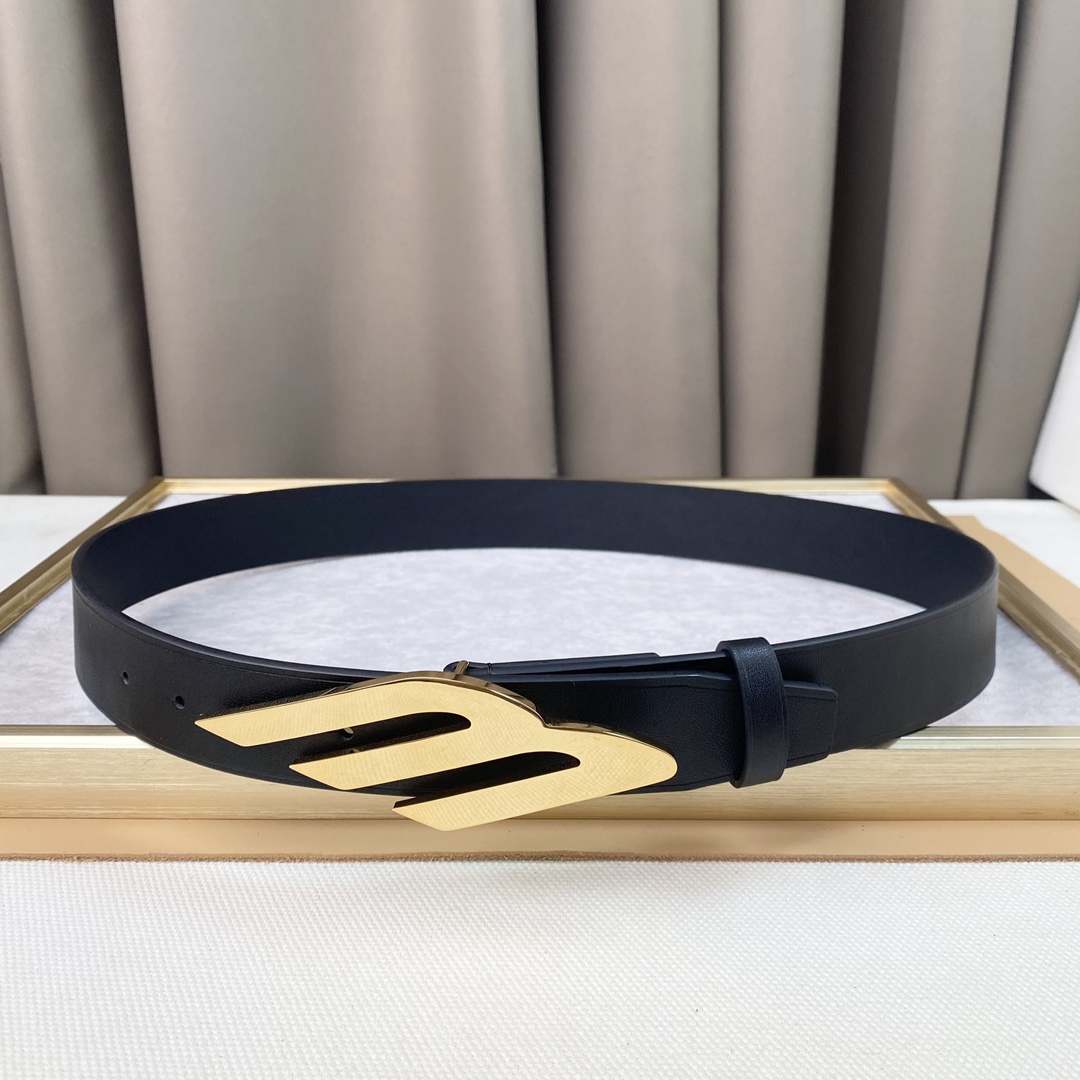 Balenciaga Basic Belt Top Grain Leather