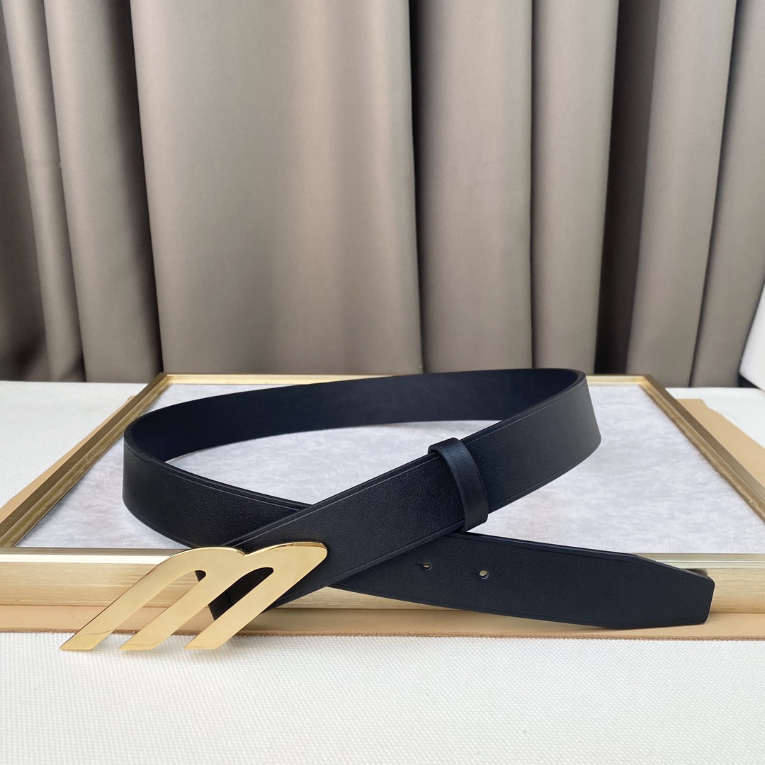Balenciaga Basic Belt Top Grain Leather