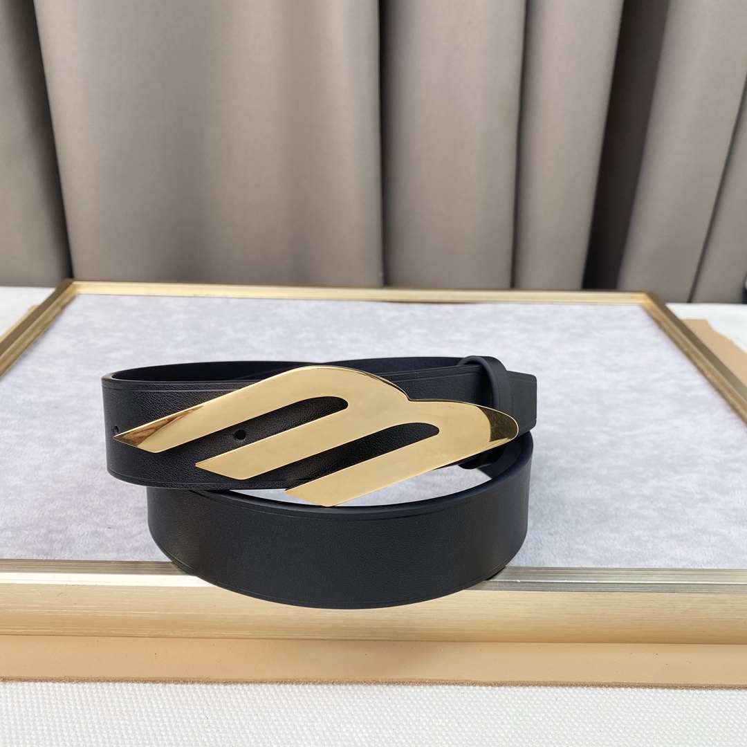 Balenciaga Basic Belt Top Grain Leather