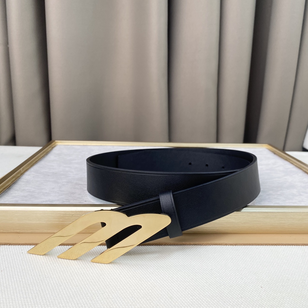 Balenciaga Basic Belt Top Grain Leather