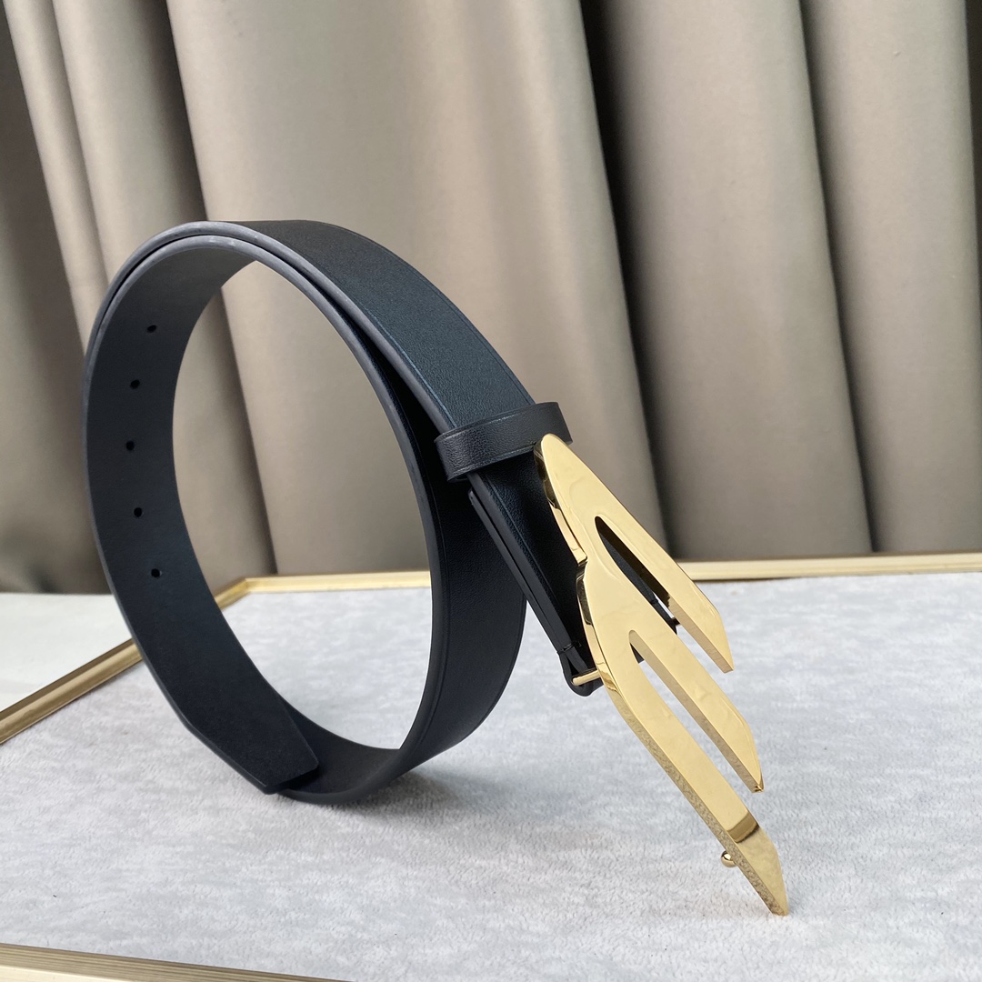 Balenciaga Basic Belt Top Grain Leather
