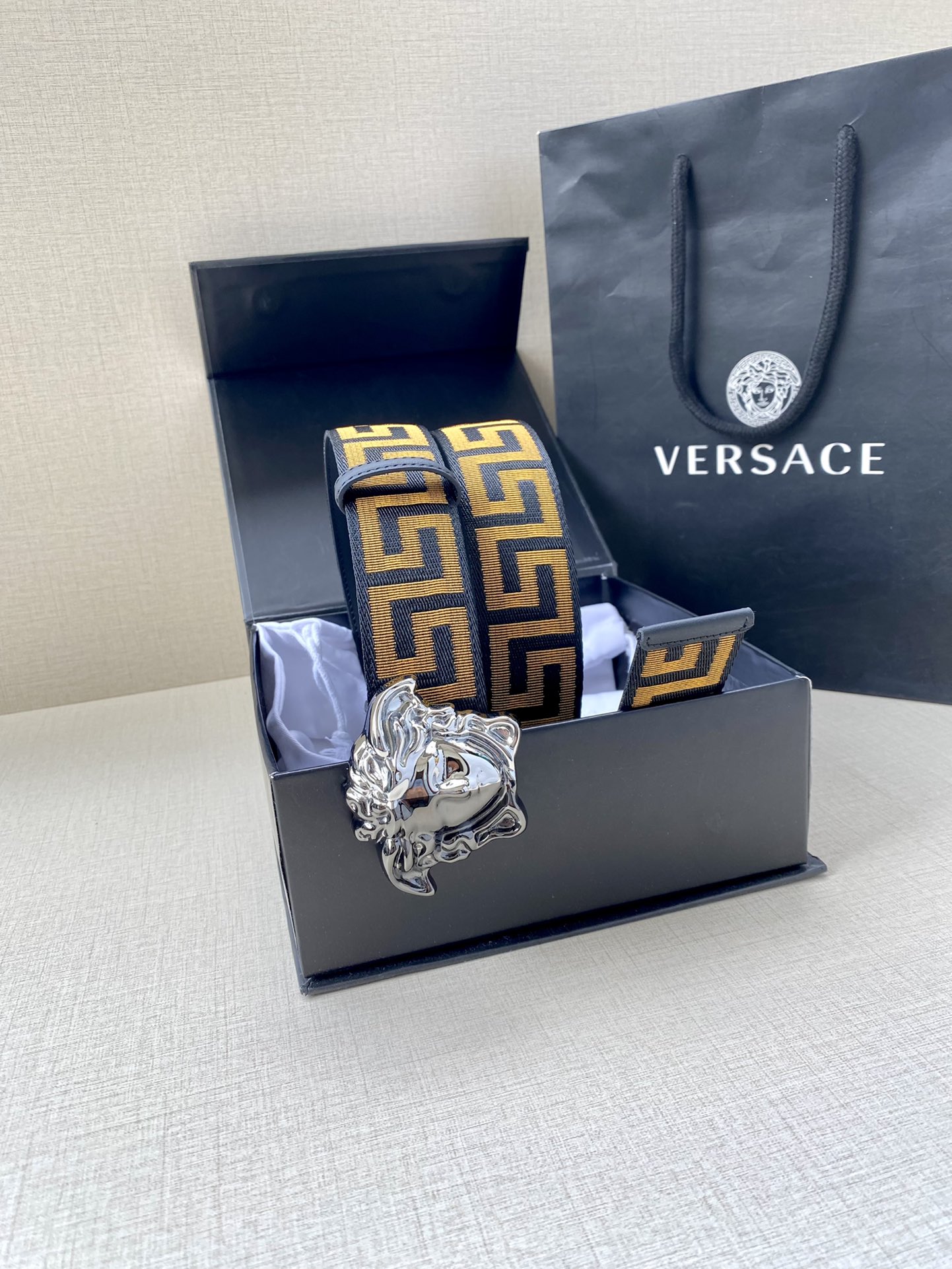 Versace Basic Belt Cow Leather S-m