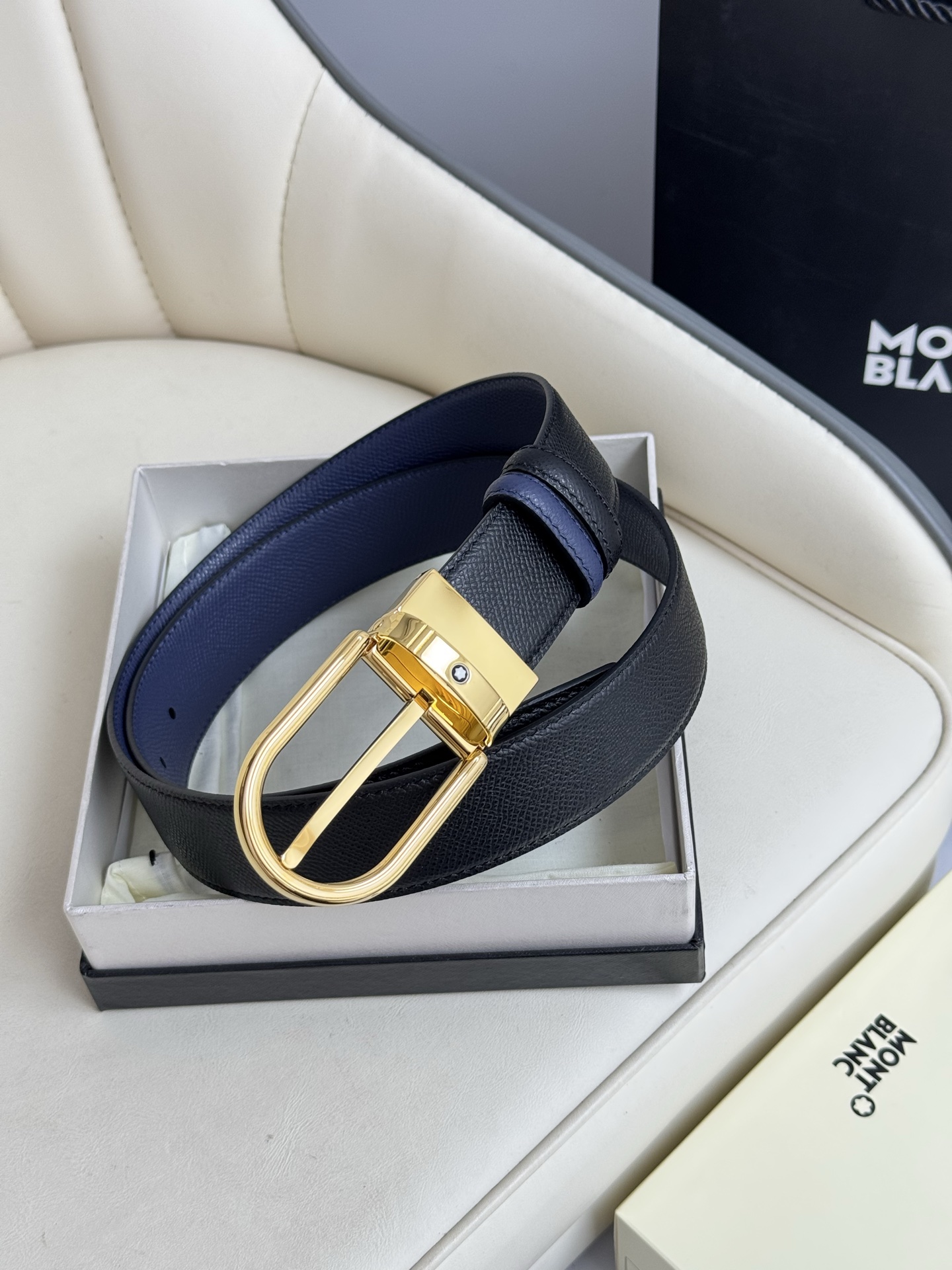 Montblanc Basic Belt Top Grain Leather M-l