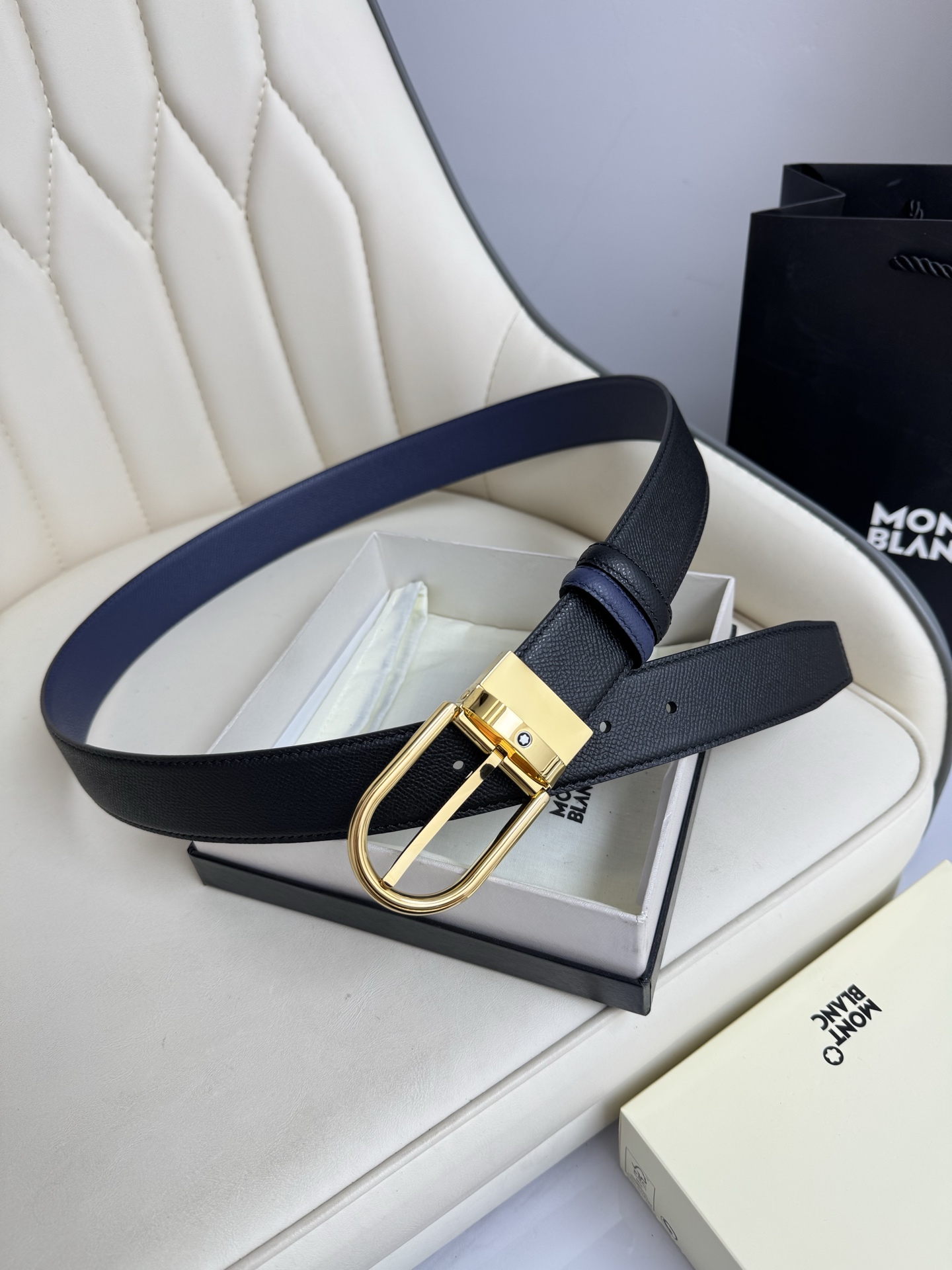 Montblanc Basic Belt Top Grain Leather M-l