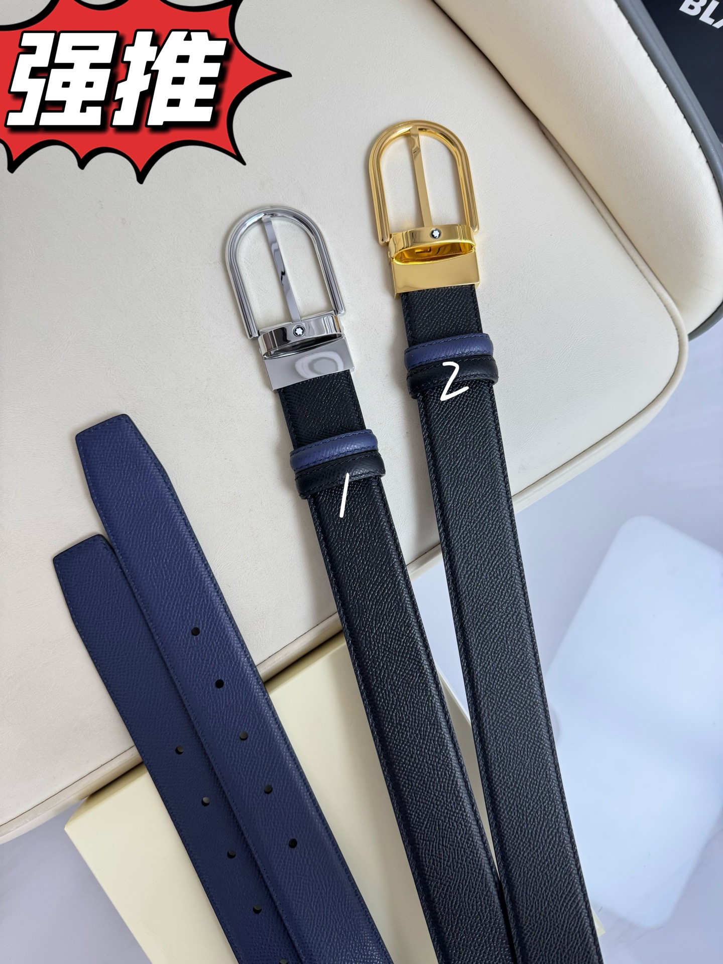 Montblanc Basic Belt Top Grain Leather M-l