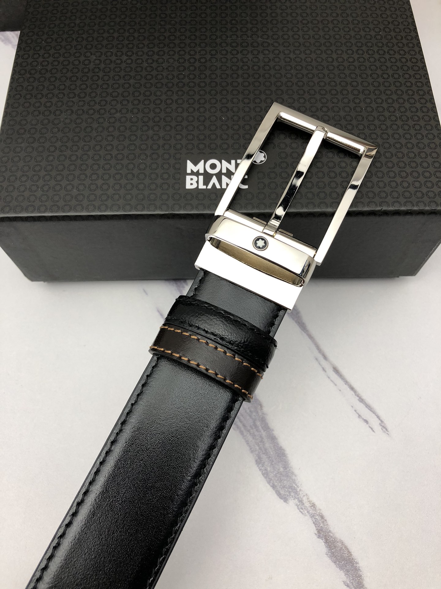 Montblanc Male Basic Belt Cow Leather Black M