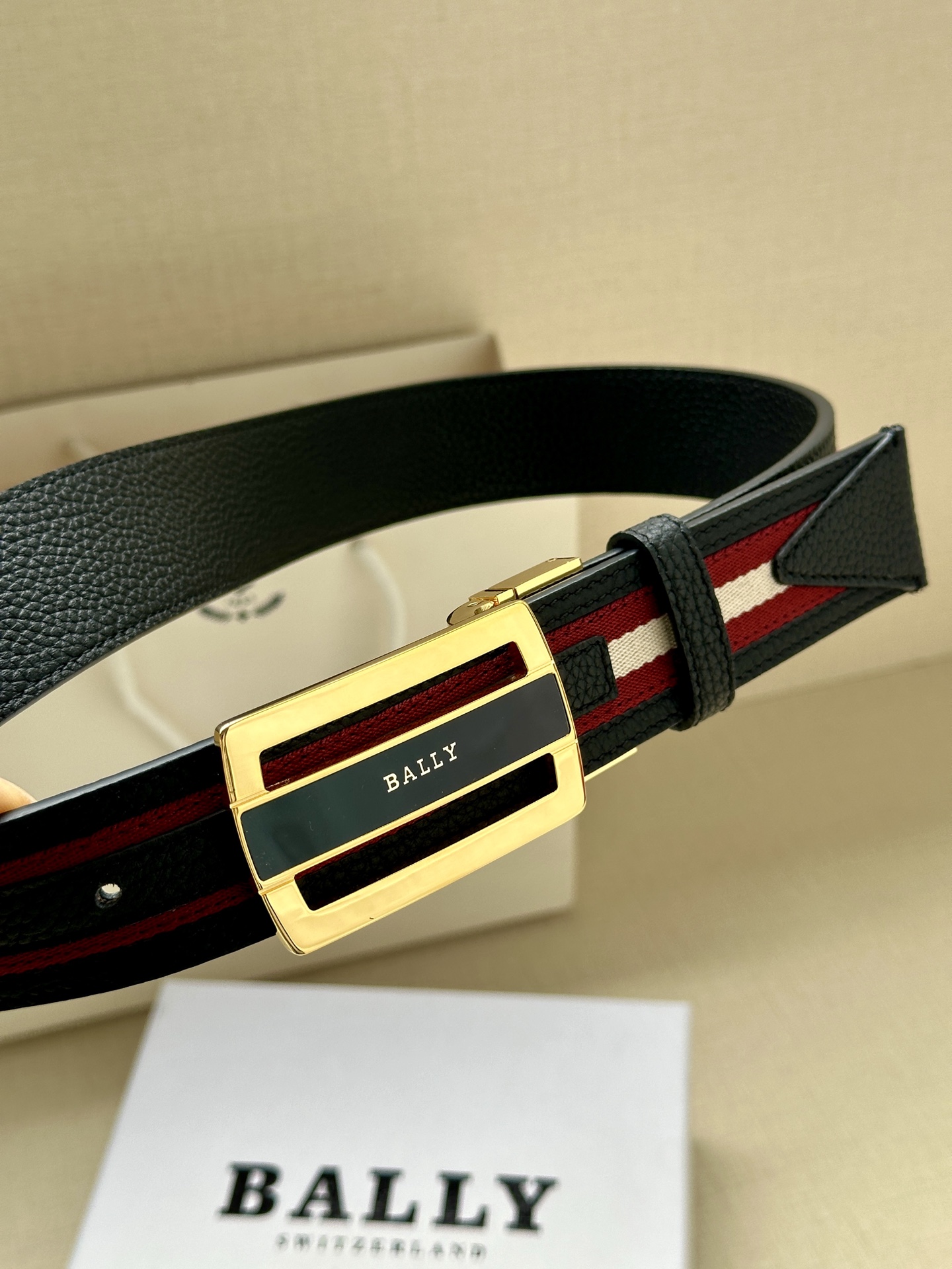 Bally Male Canvas Belt Canvas Blue M-l