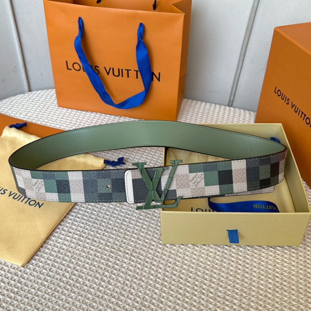 Louis Vuitton Male Basic Belt Cow Leather 40mm