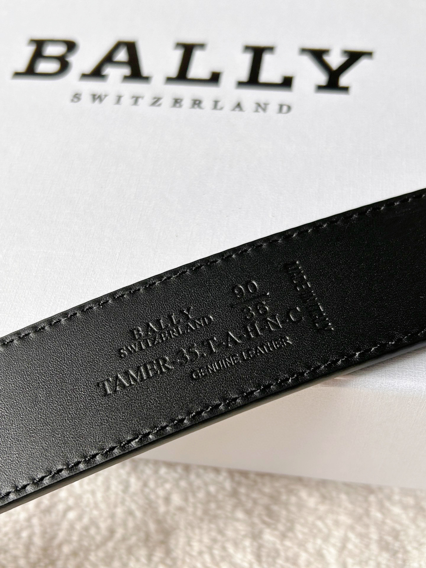 Bally Male Leather Belt Coffee M