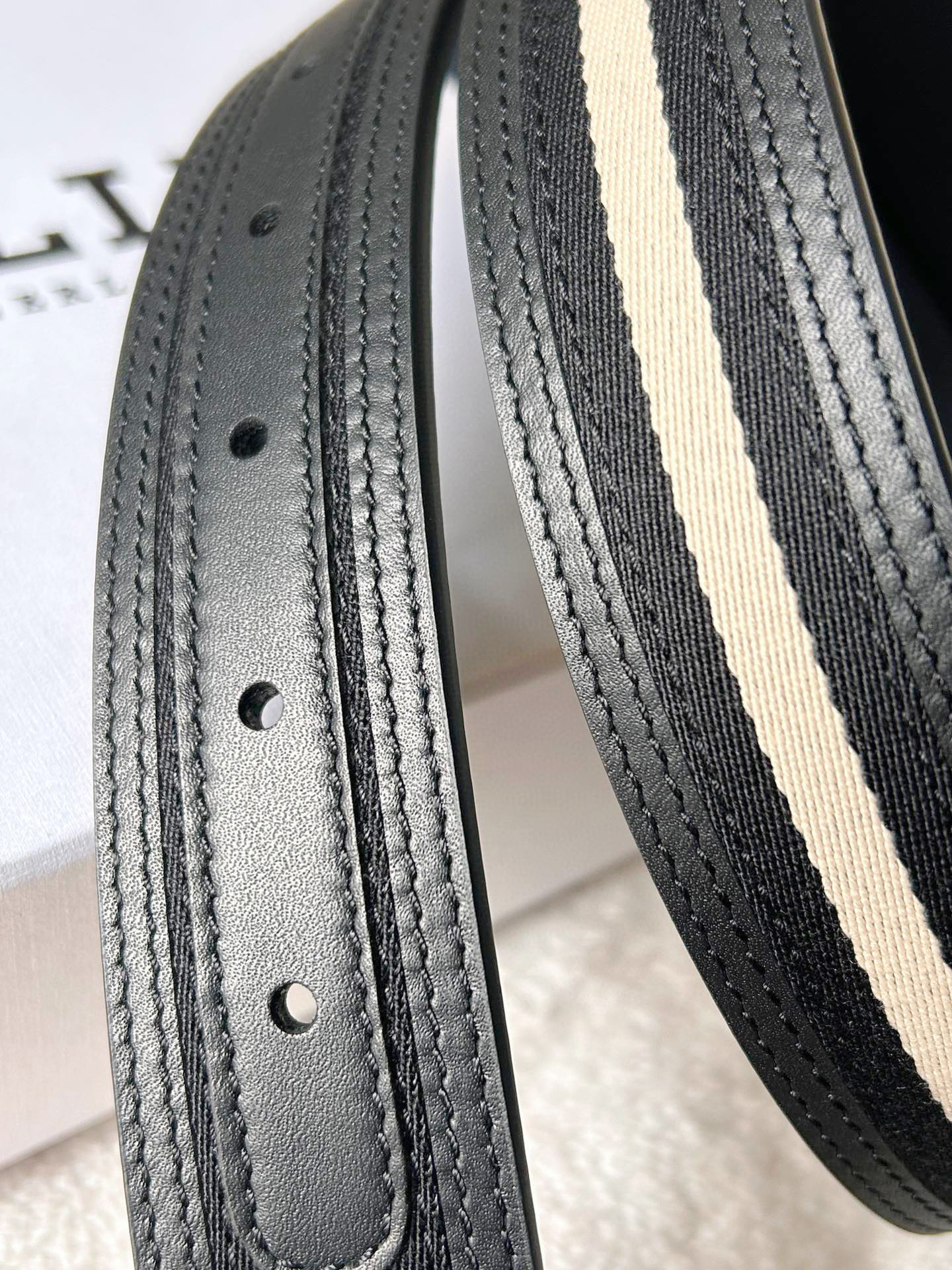 Bally Male Leather Belt Coffee M