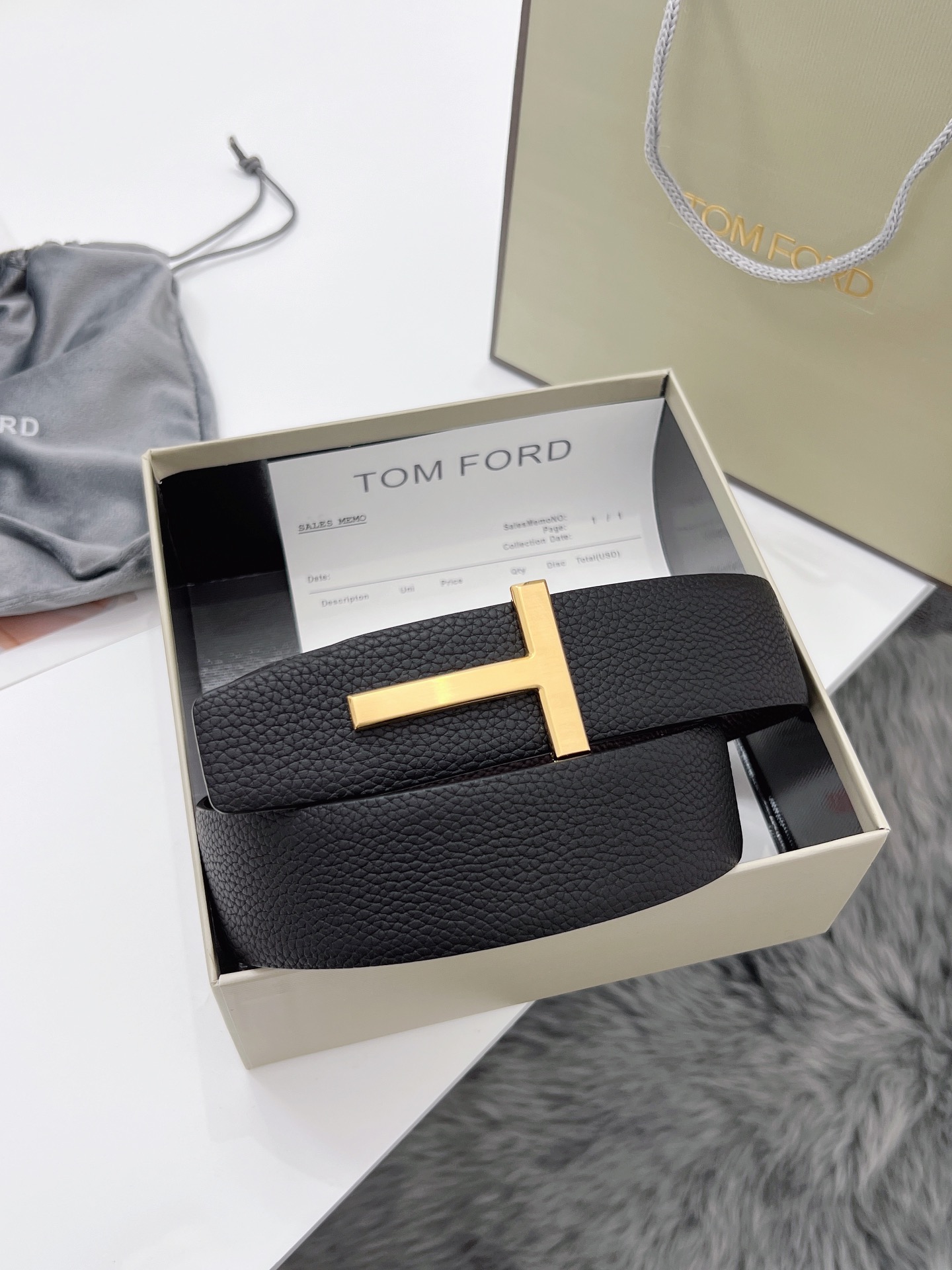 Tom Ford Basic Belt Top Grain Leather M