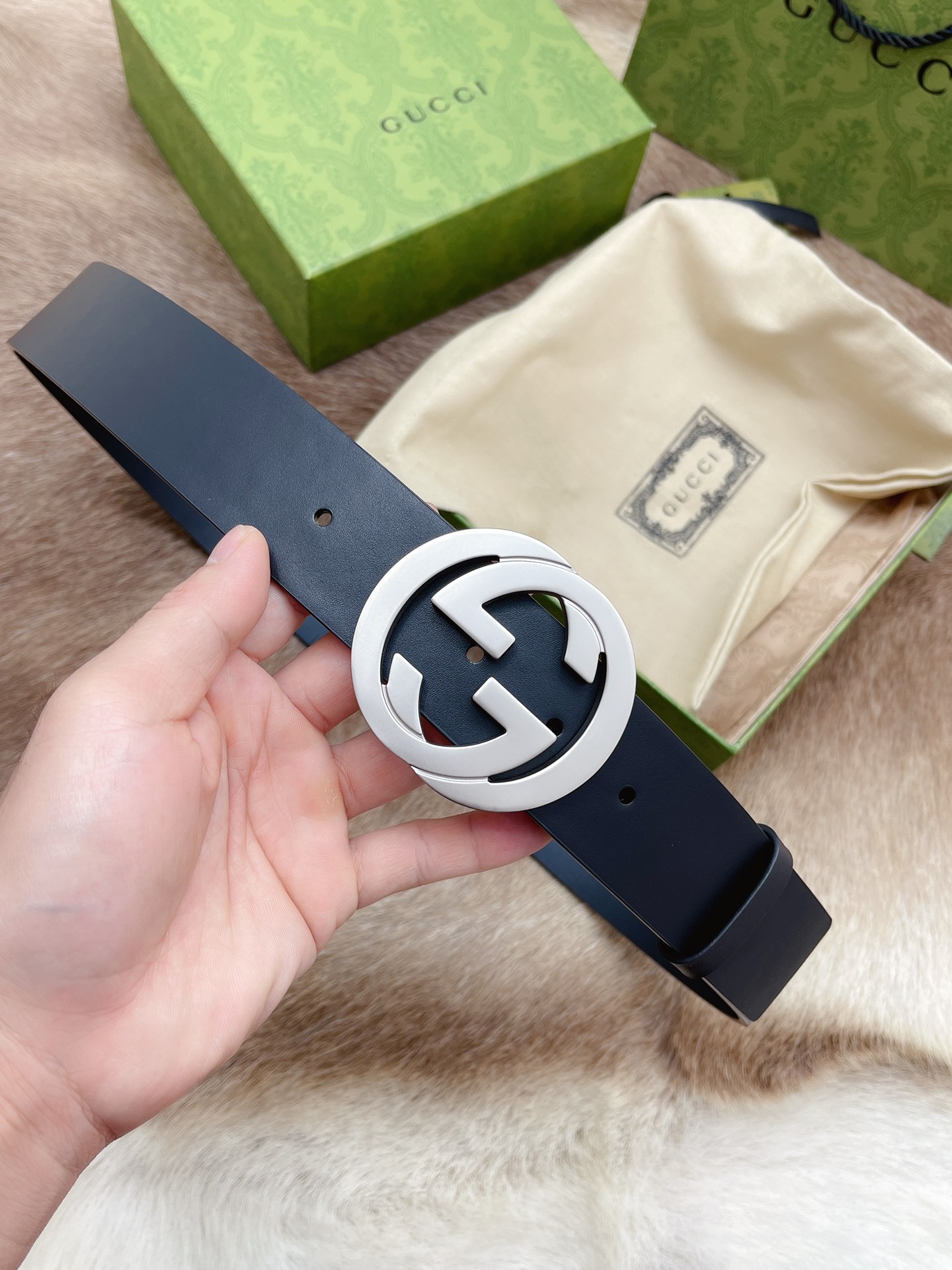 Gucci Male Leather Belt M