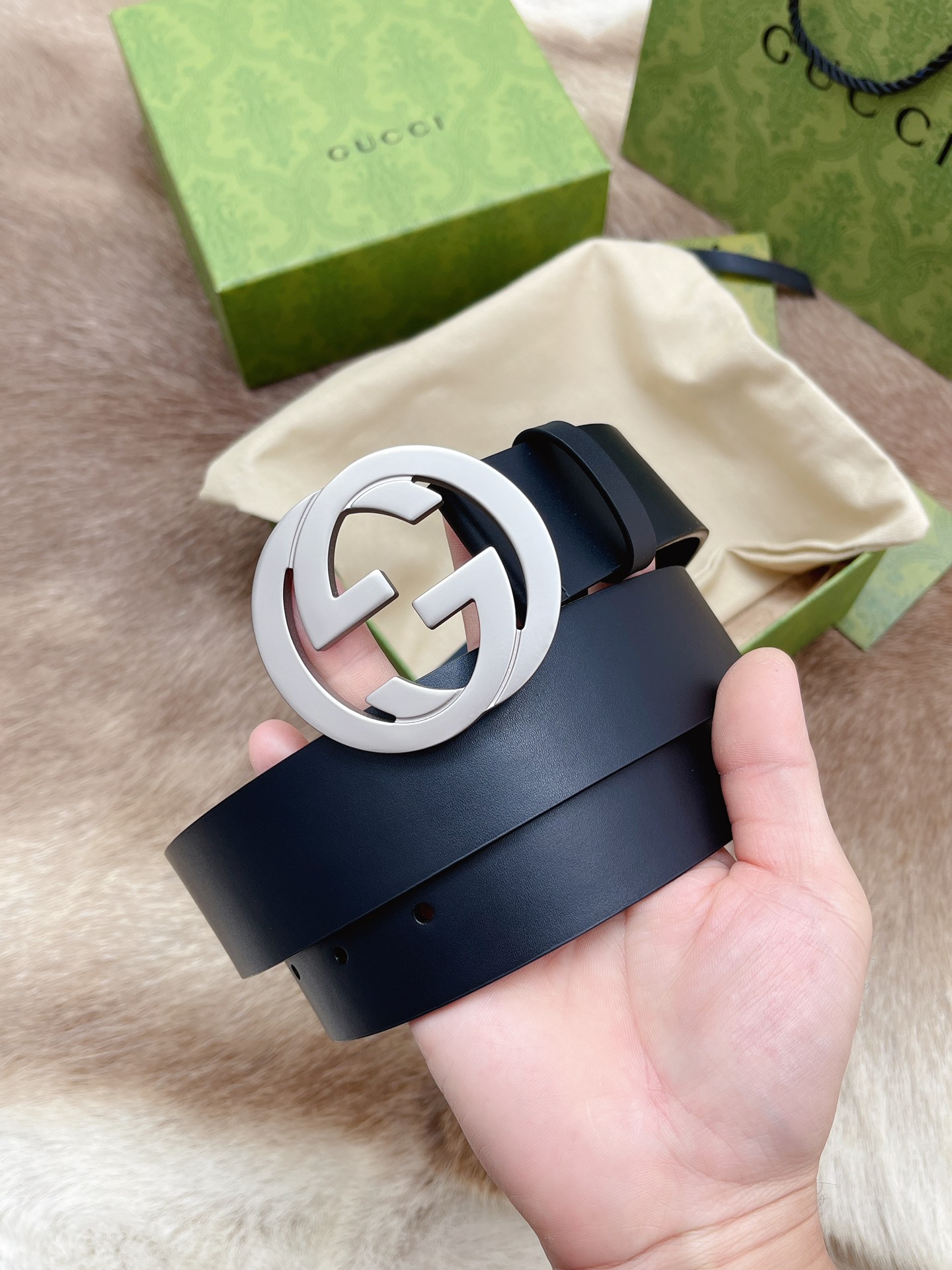 Gucci Male Leather Belt M