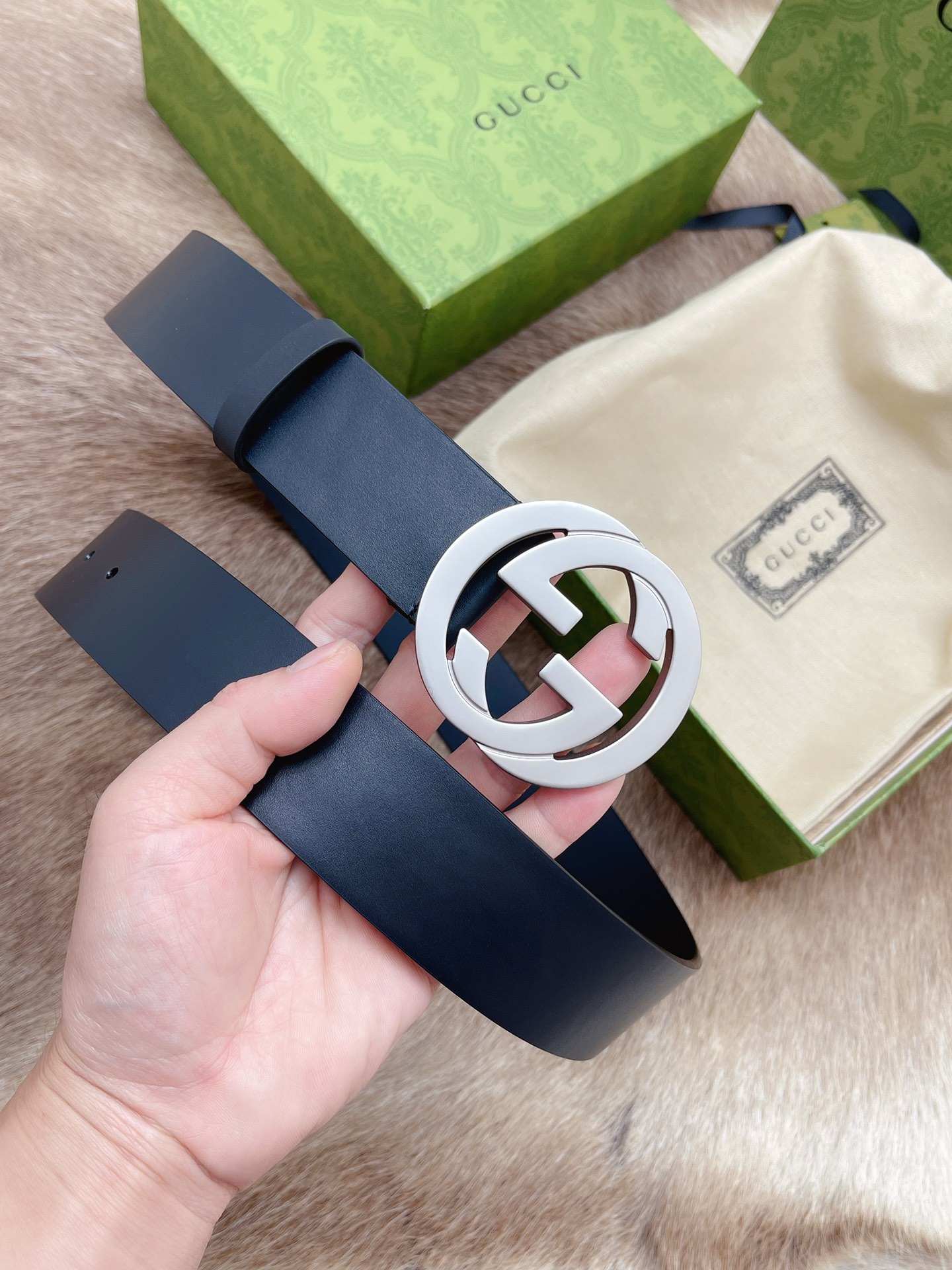 Gucci Male Leather Belt M