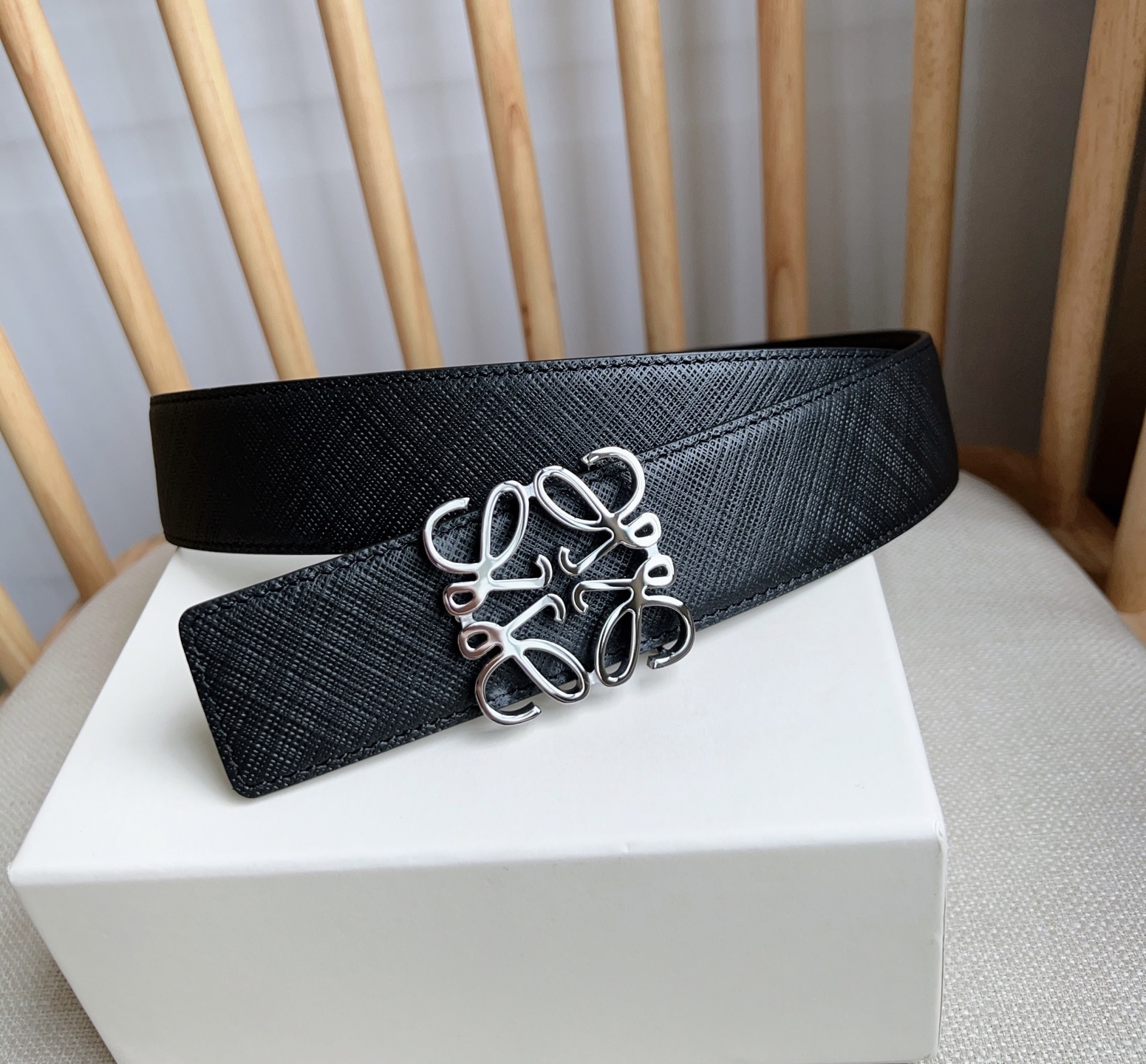 Loewe Leather Belt Top Grain Leather M-l