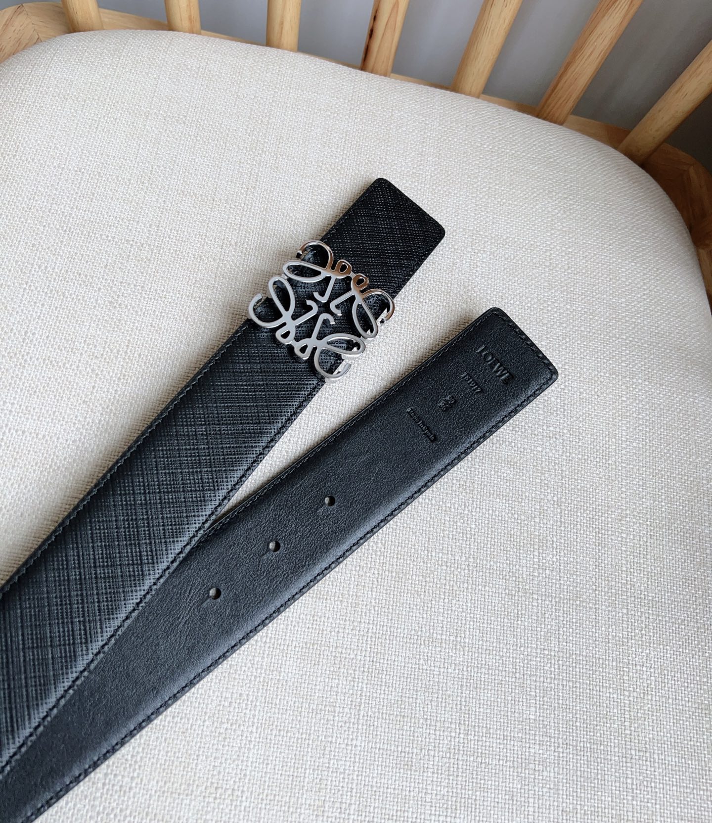 Loewe Leather Belt Top Grain Leather M-l